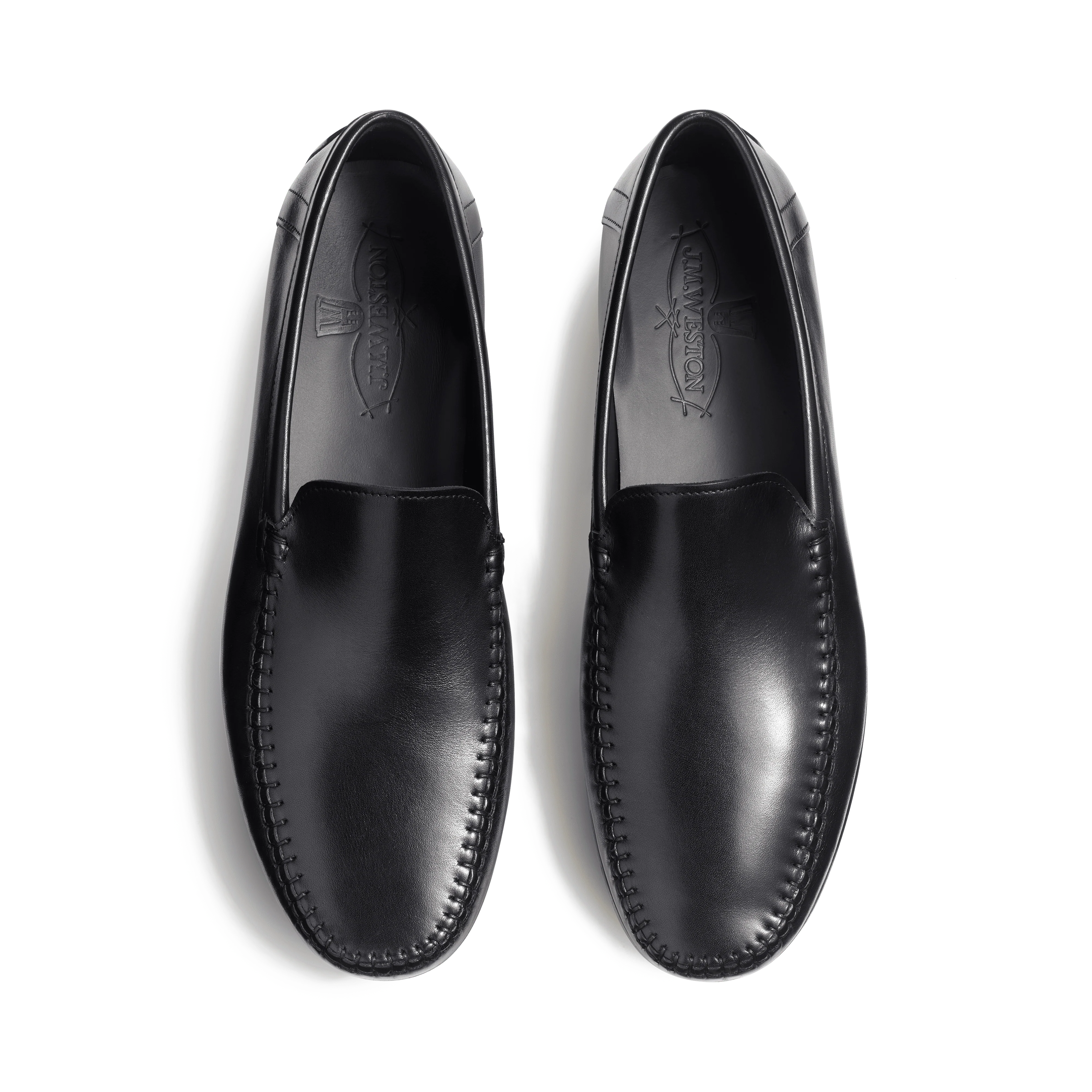 Mocassin de conduite Ajaccio [homme cuir lisse noir] - Image 3