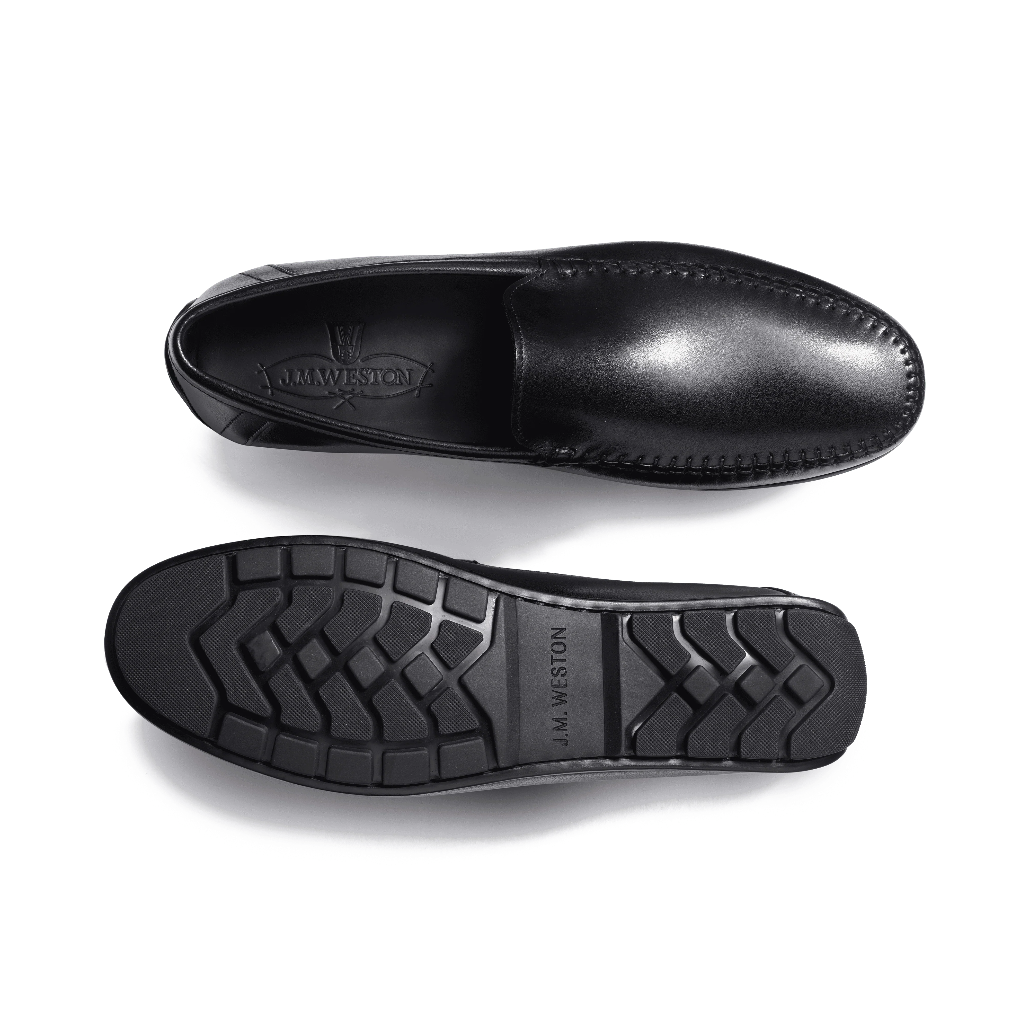 Mocassin de conduite Ajaccio [homme cuir lisse noir] - Image 4
