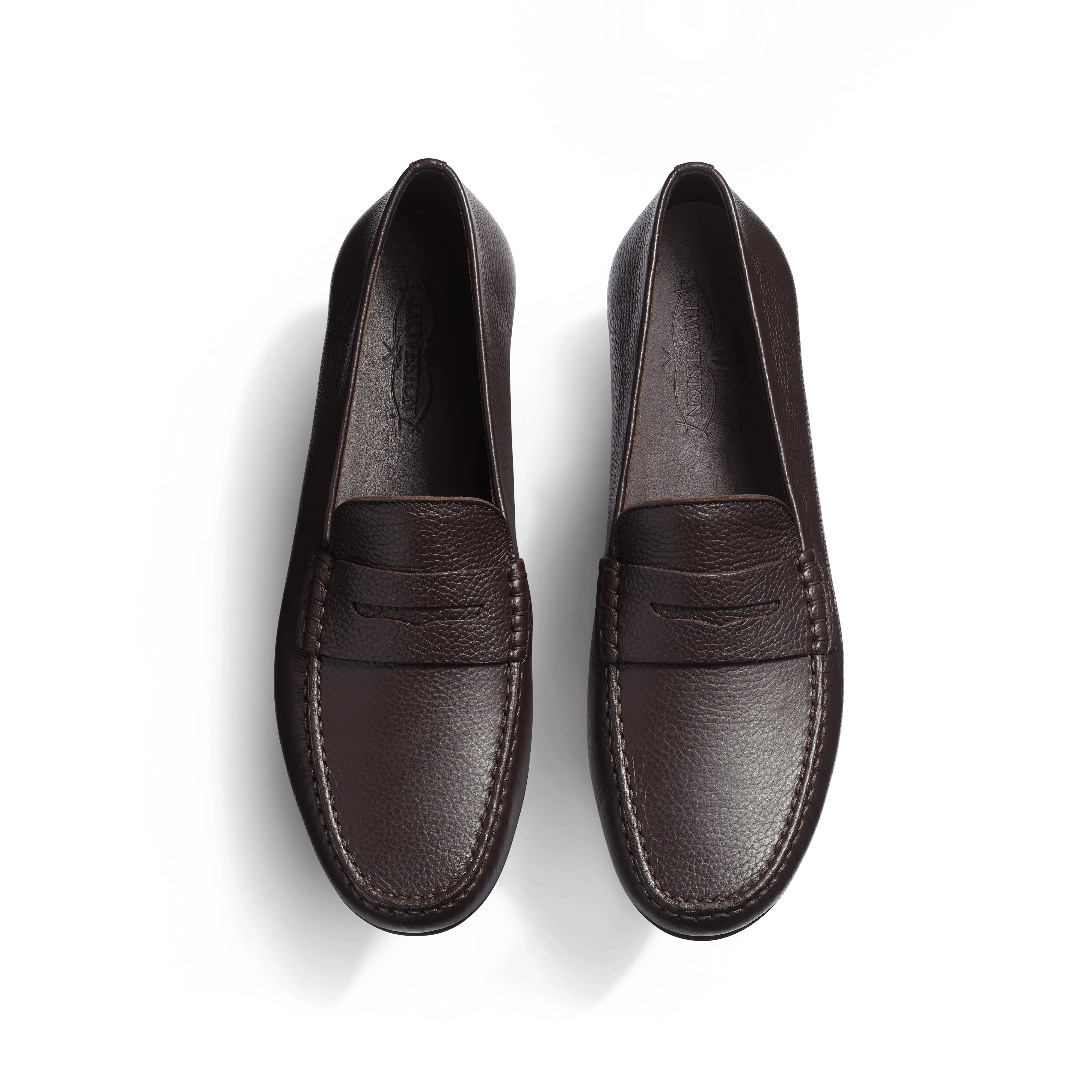 Mocassin de conduite Warning [homme cuir veau grainé mélèze] - Image 3