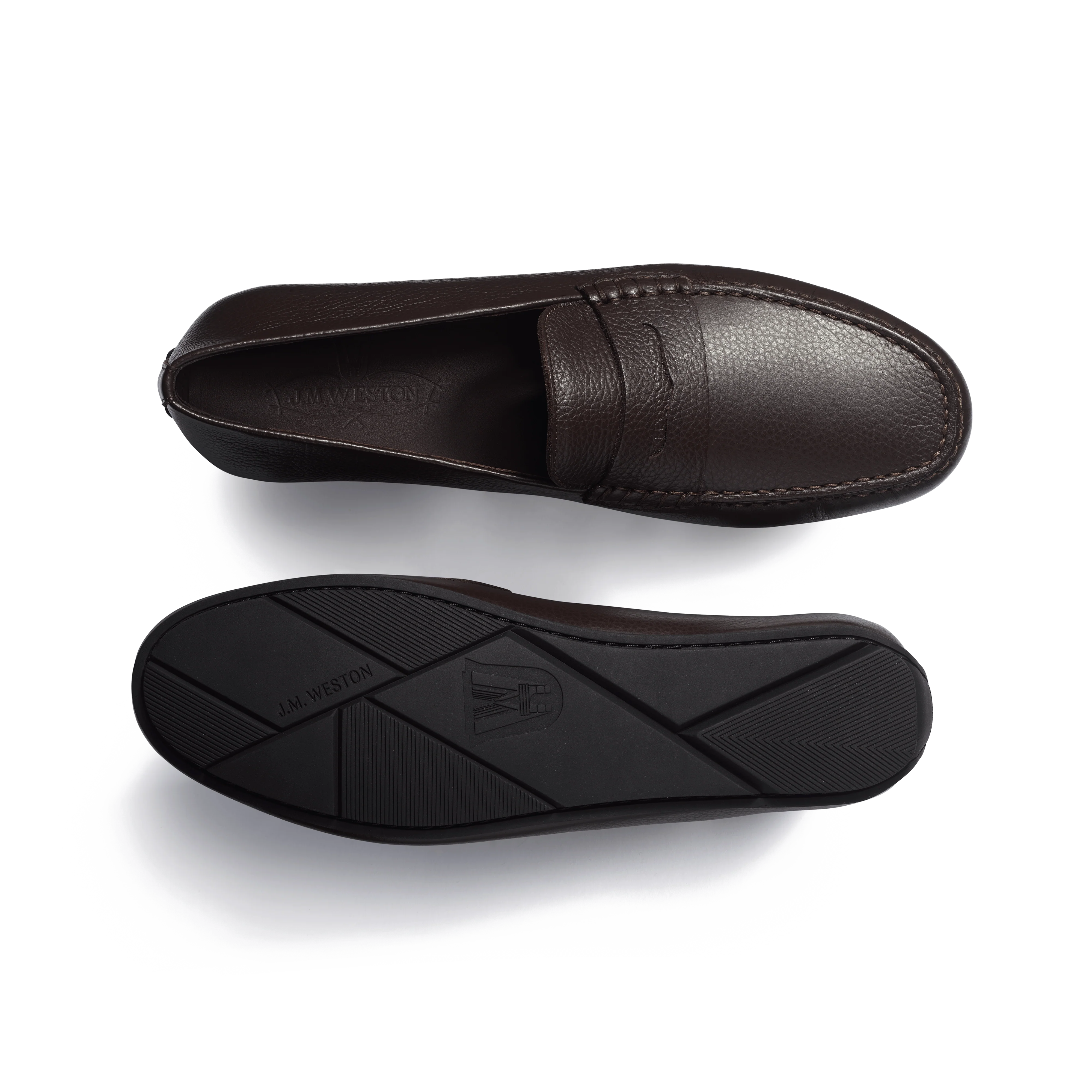 Mocassin de conduite Warning [homme cuir veau grainé mélèze] - Image 4