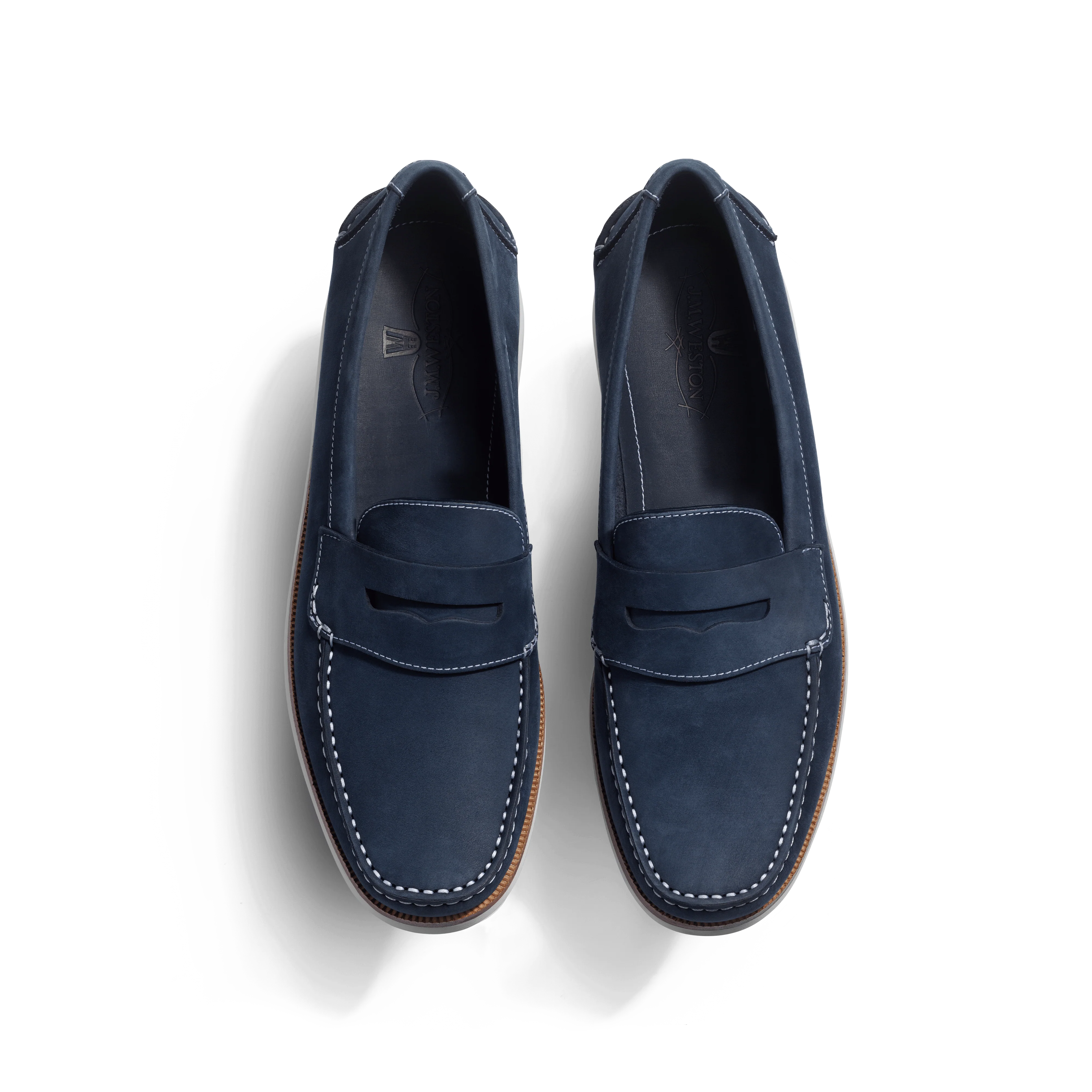 Mocassin DoubleVent [homme nubuck déperlant marine] - Image 3