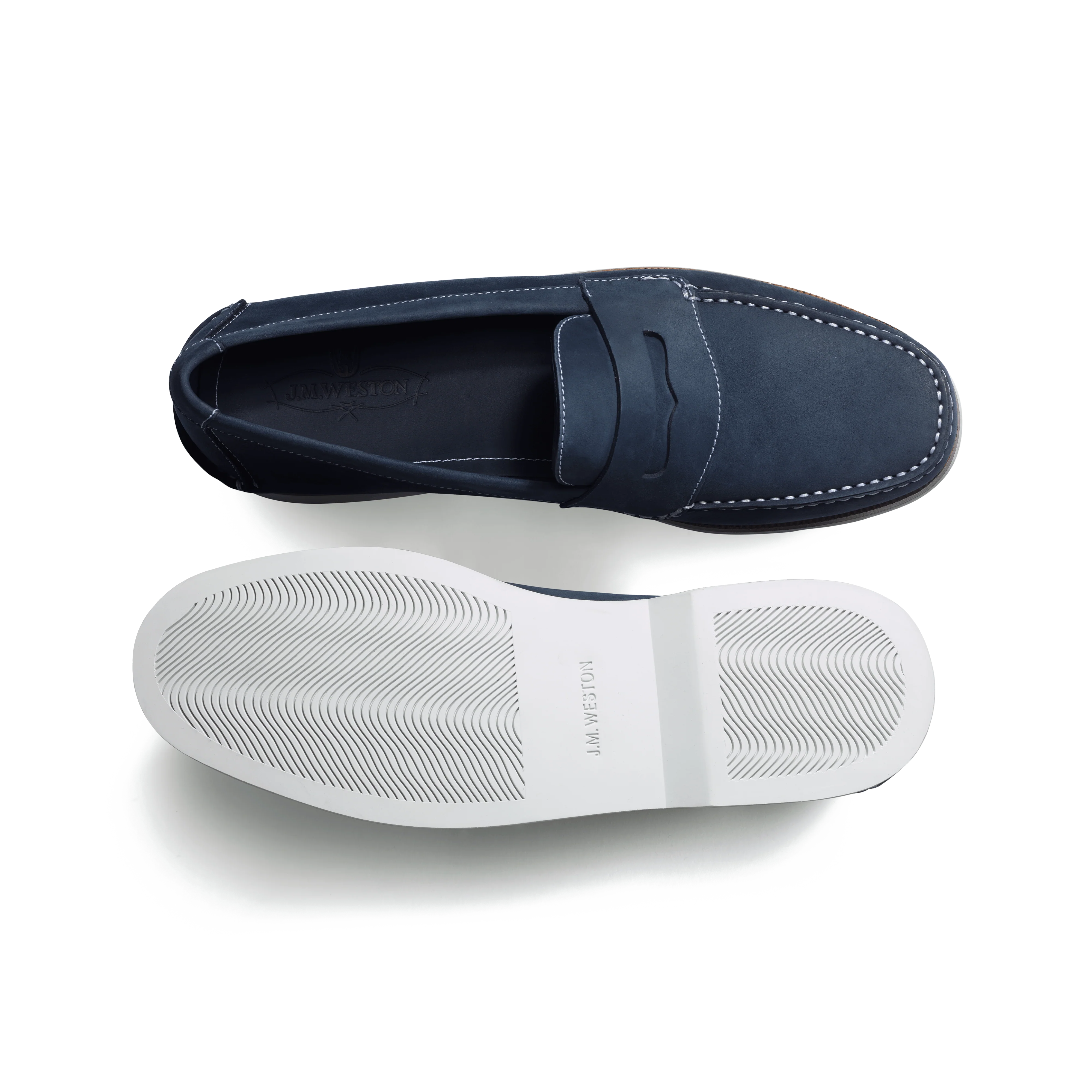 Mocassin DoubleVent [homme nubuck déperlant marine] - Image 4