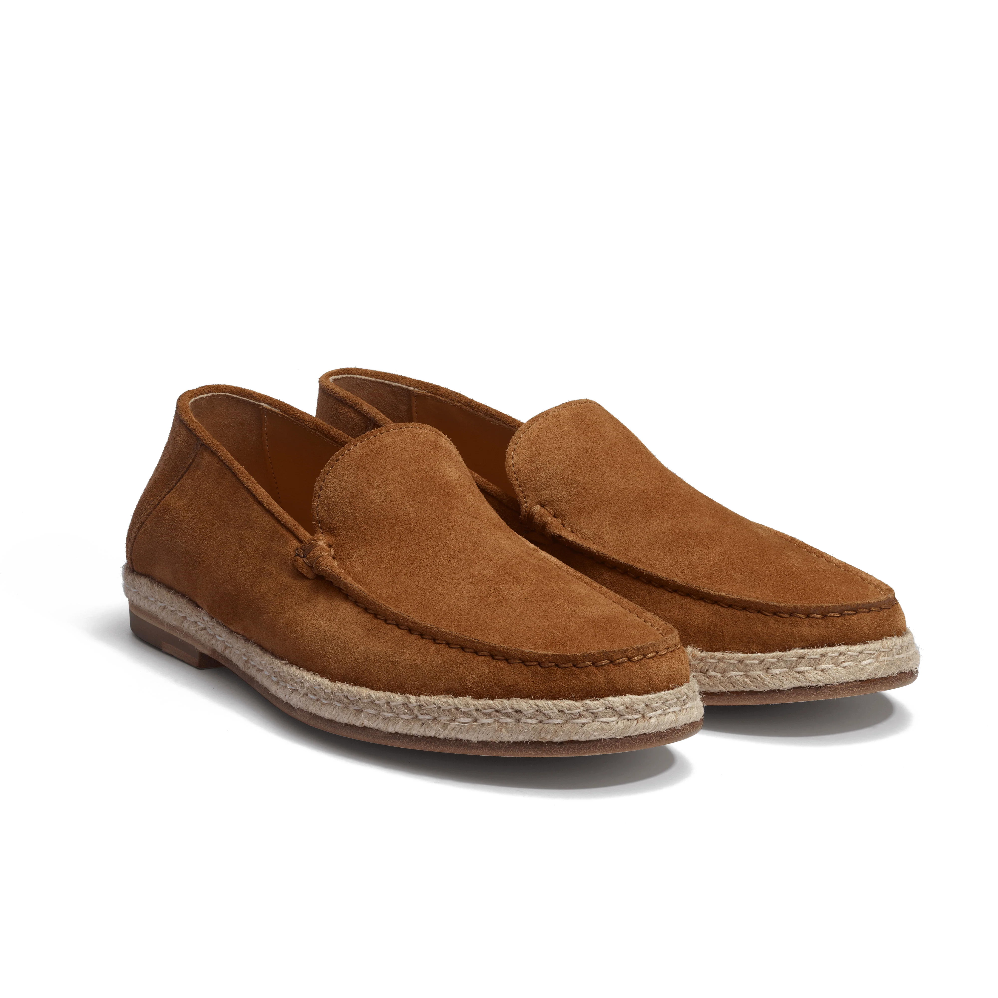 Mocassin Espadrille Uzès [homme cuir veau velours beachnut] - Image 2