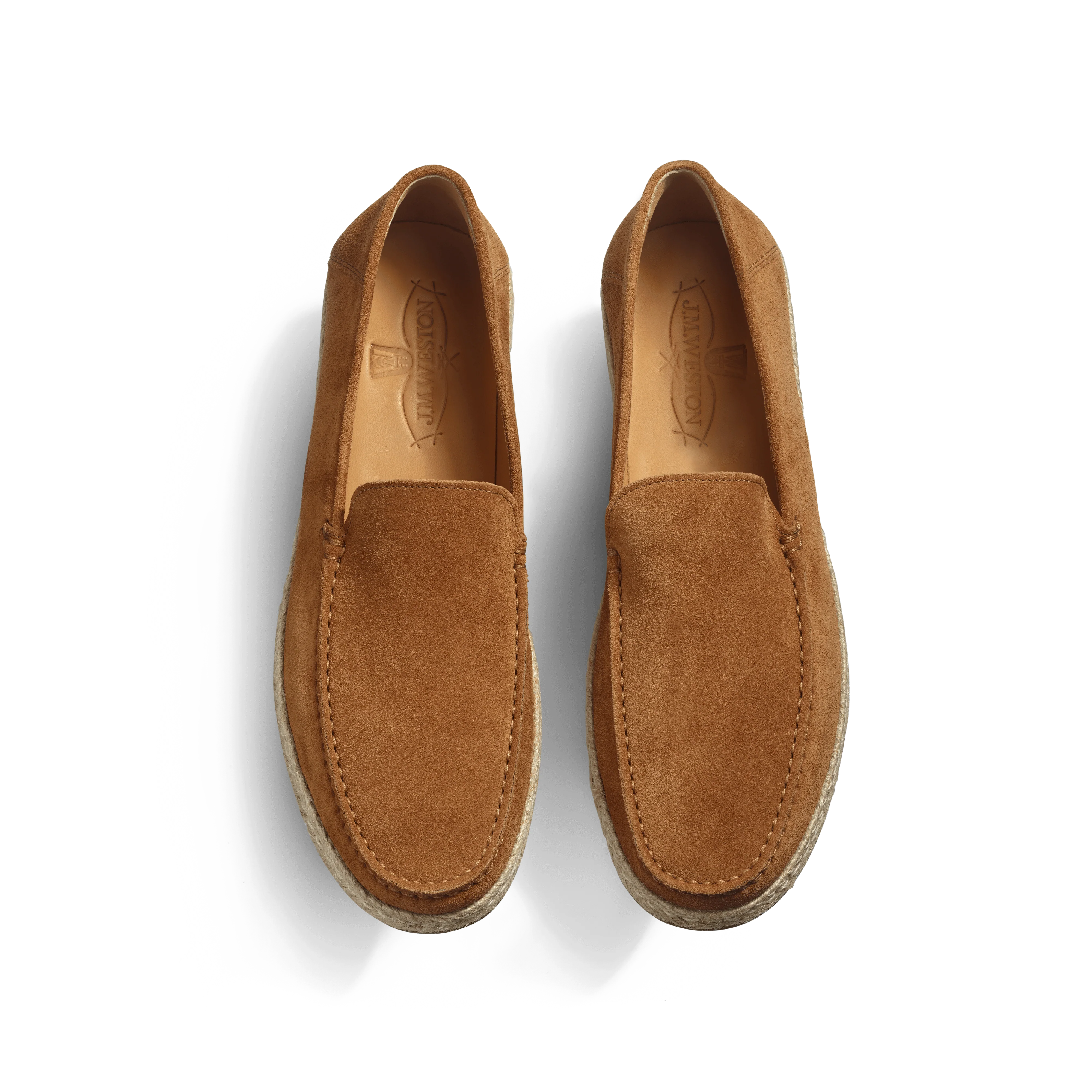 Mocassin Espadrille Uzès [homme cuir veau velours beachnut] - Image 3