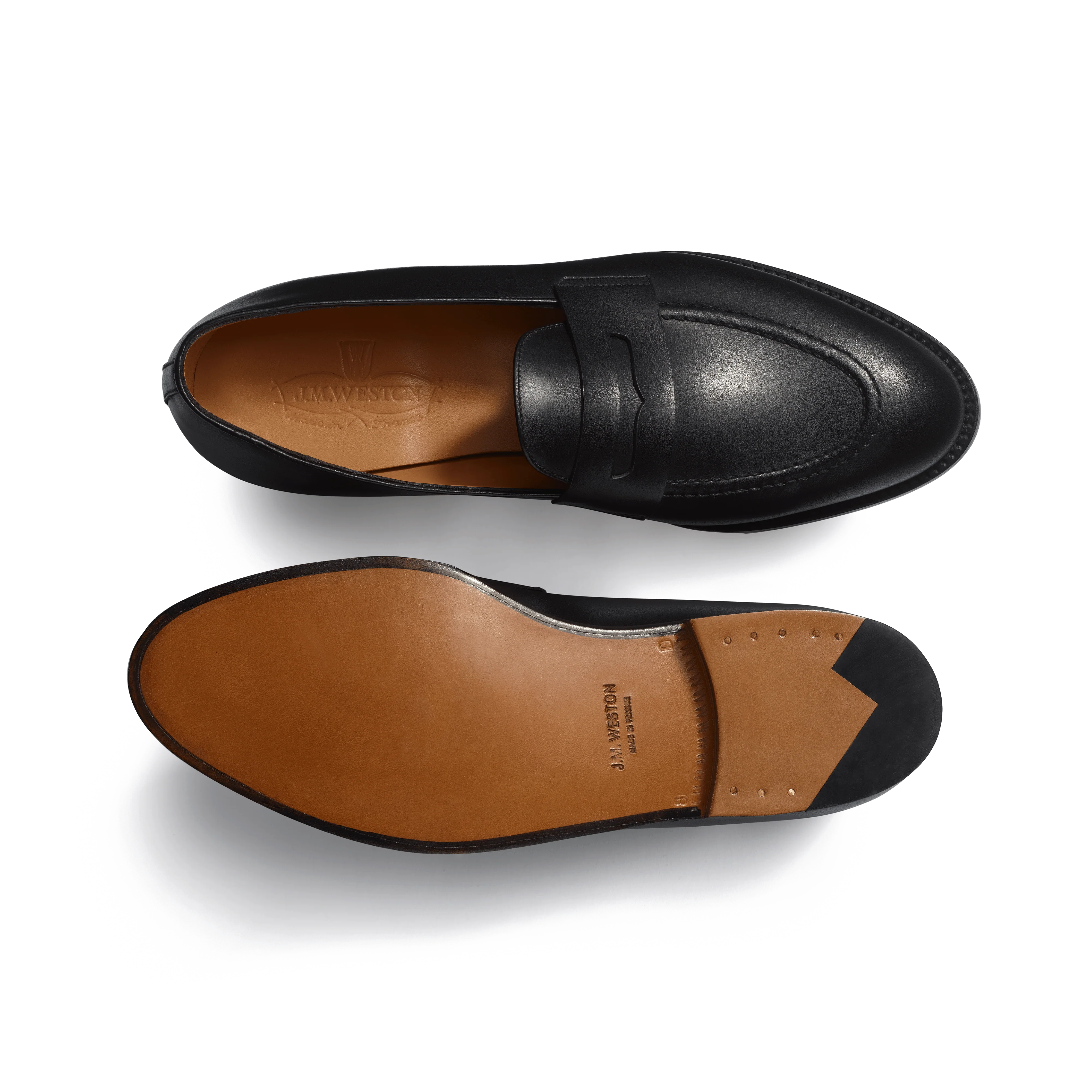 Mocassin Menton à bride [homme cuir box noir] - Image 4