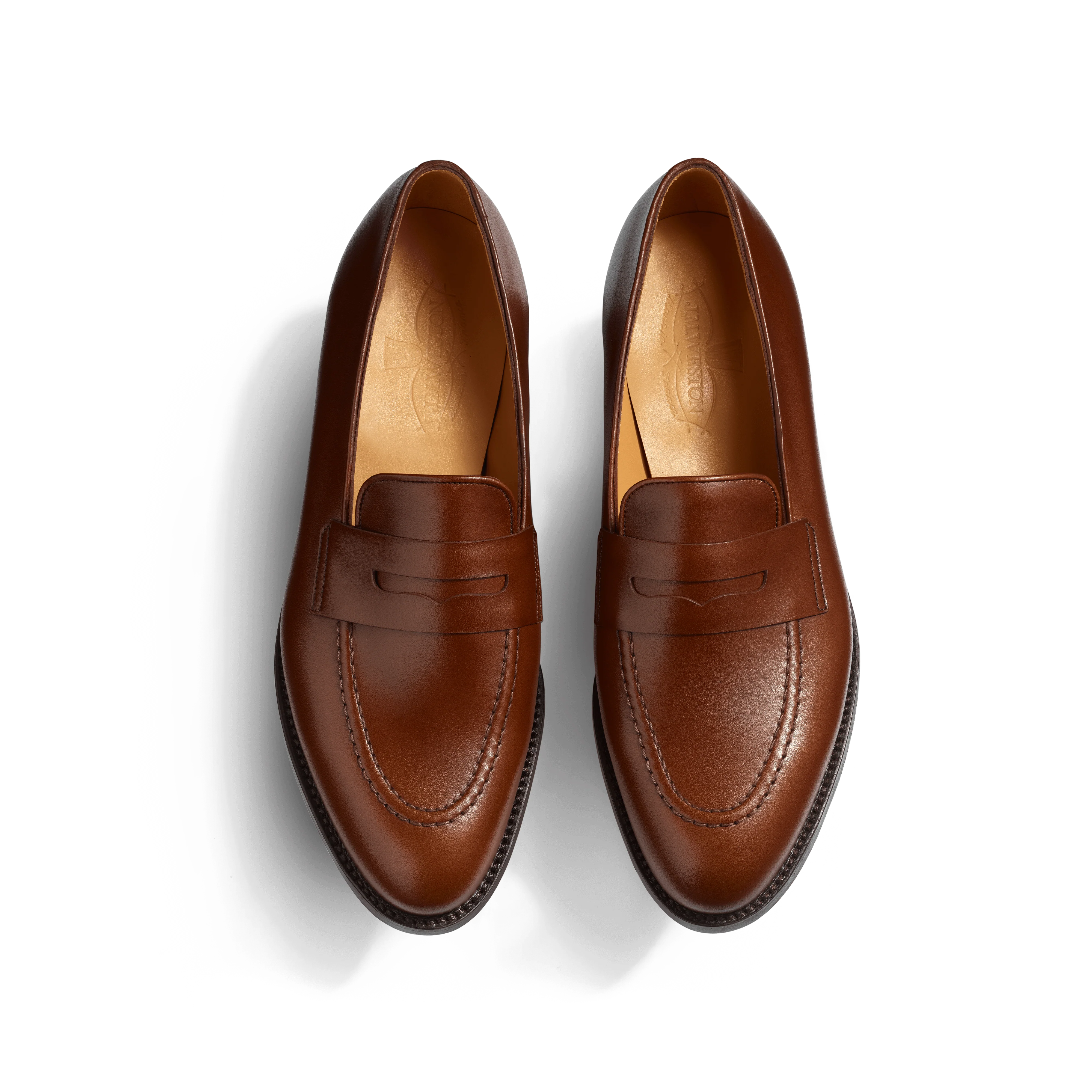 Mocassin Menton à bride [homme cuir veau box marron bergeronnette] - Image 3