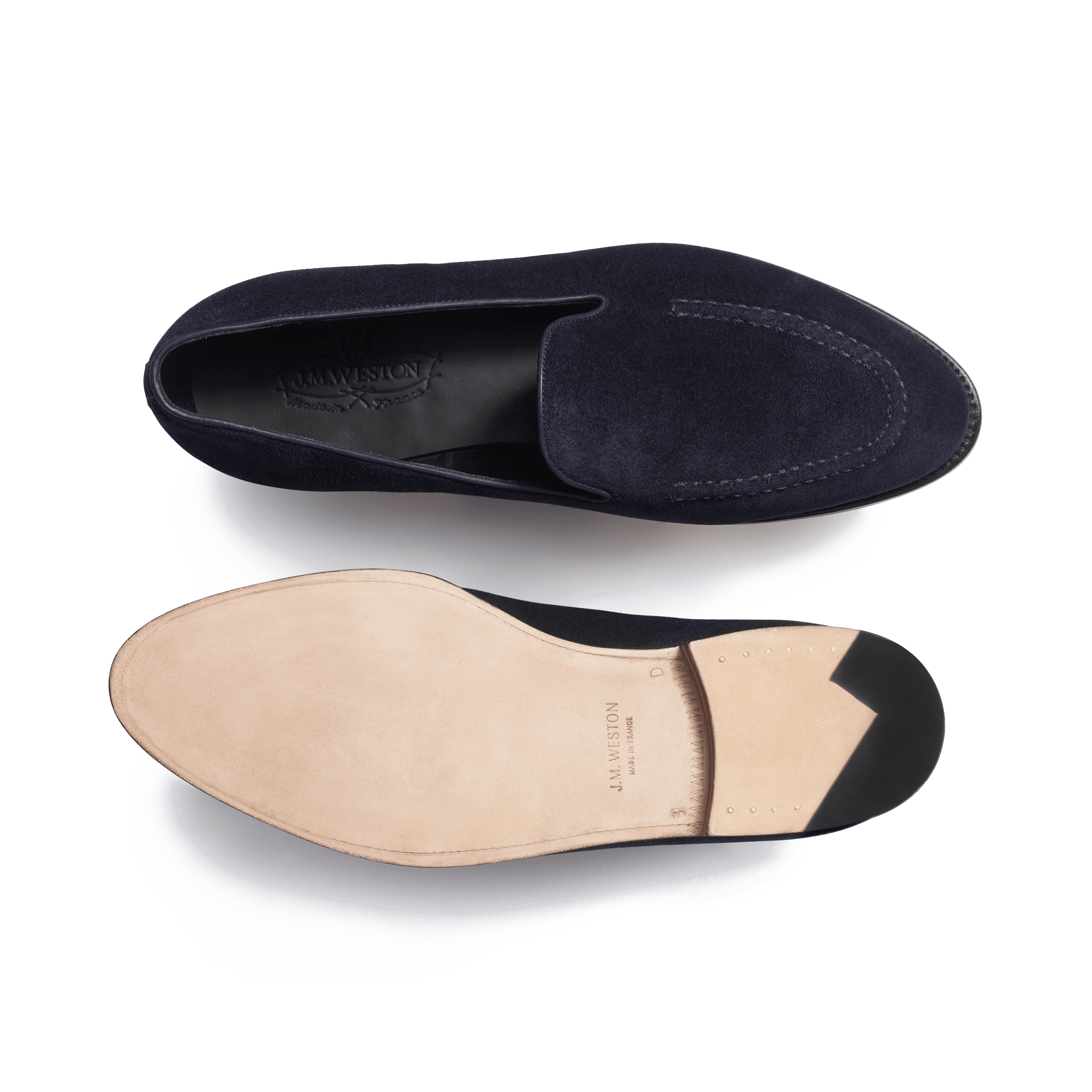 Mocassin Menton [homme velours bleu marine] - Image 4