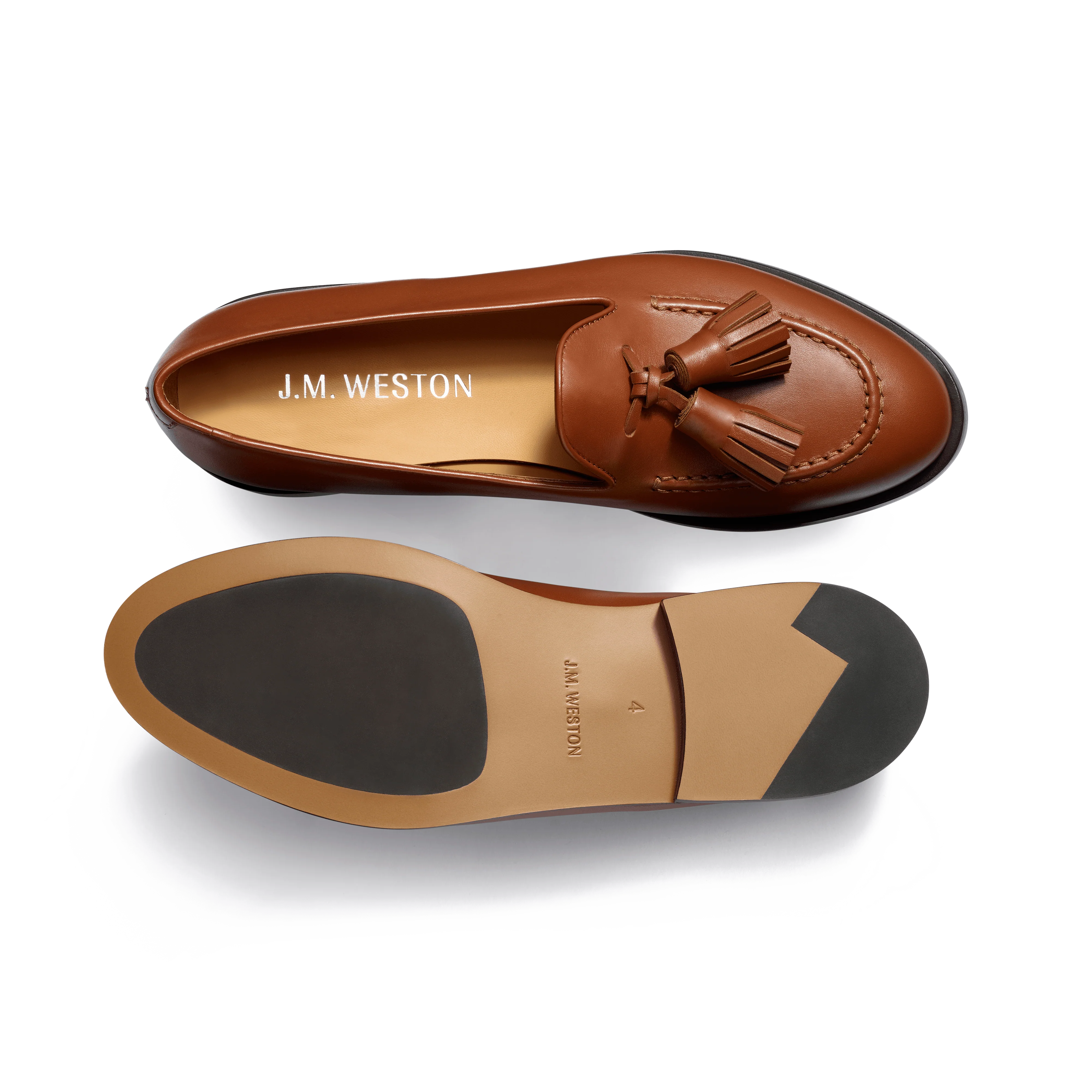 Mocassin à Pampilles [femme cuir veau lisse satiné bergeronnette] - Image 4