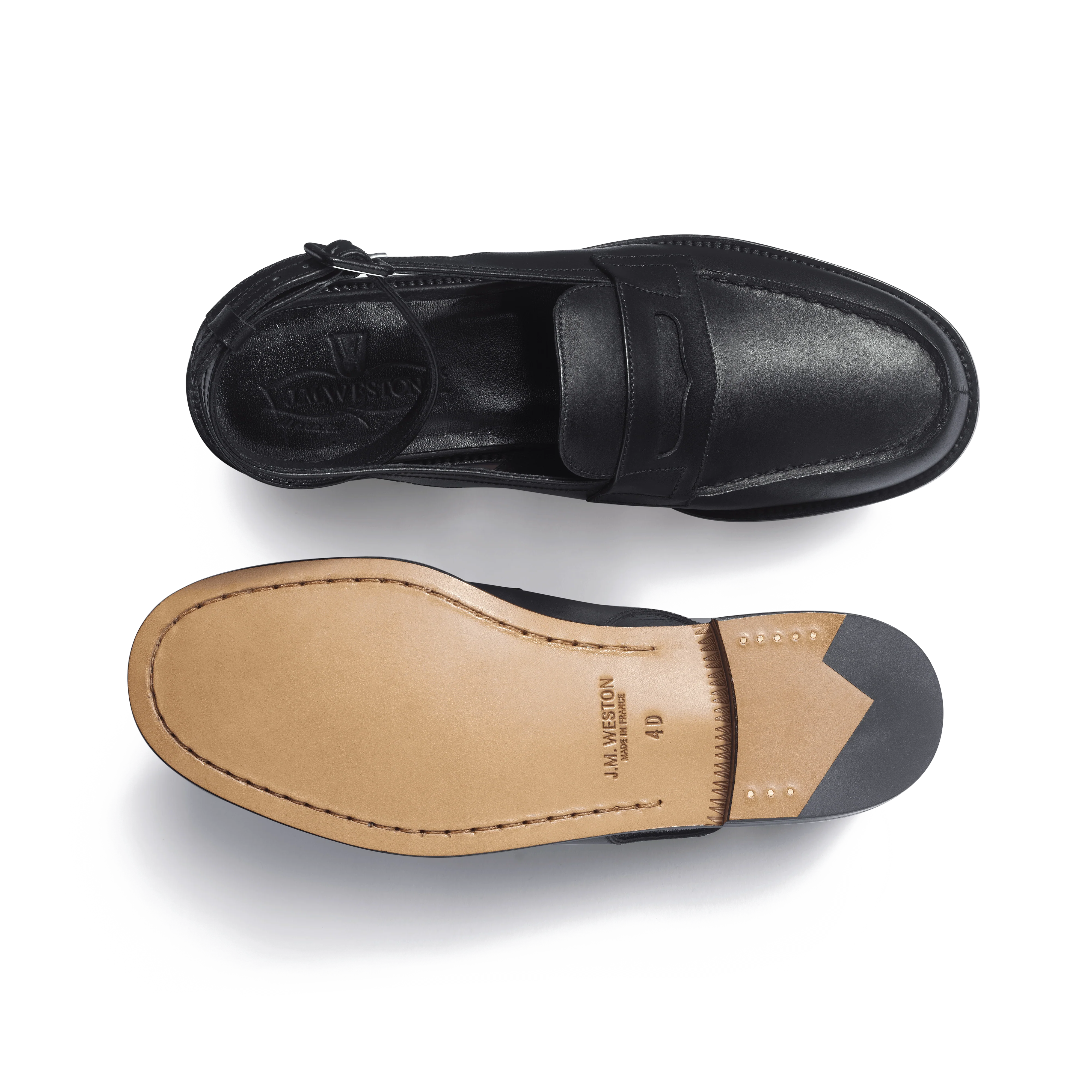 Mocassin sandale Would Love [femme cuir veau lisse noir] - Image 4
