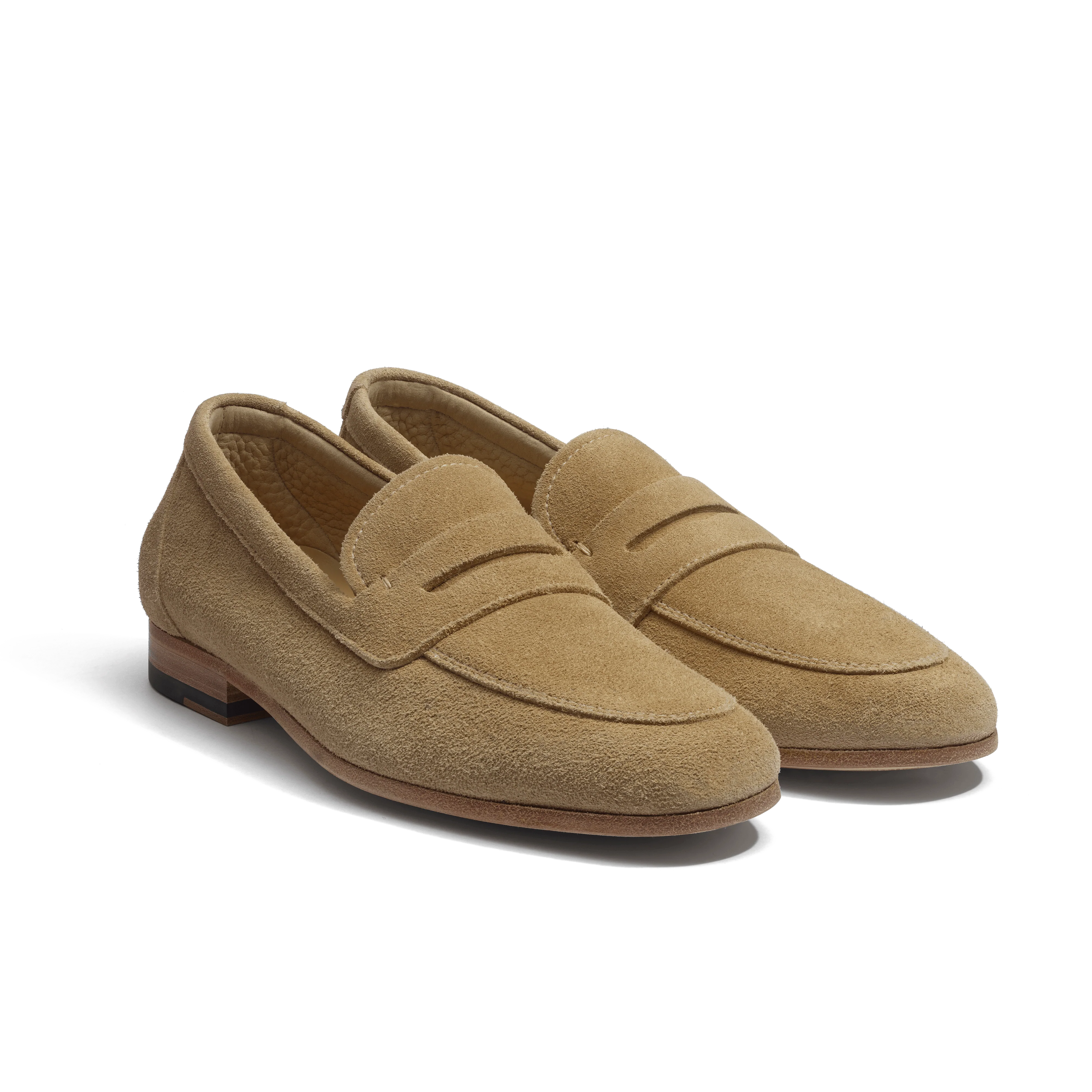 Mocassin Woogie [femme cuir veau velours beige] - Image 2