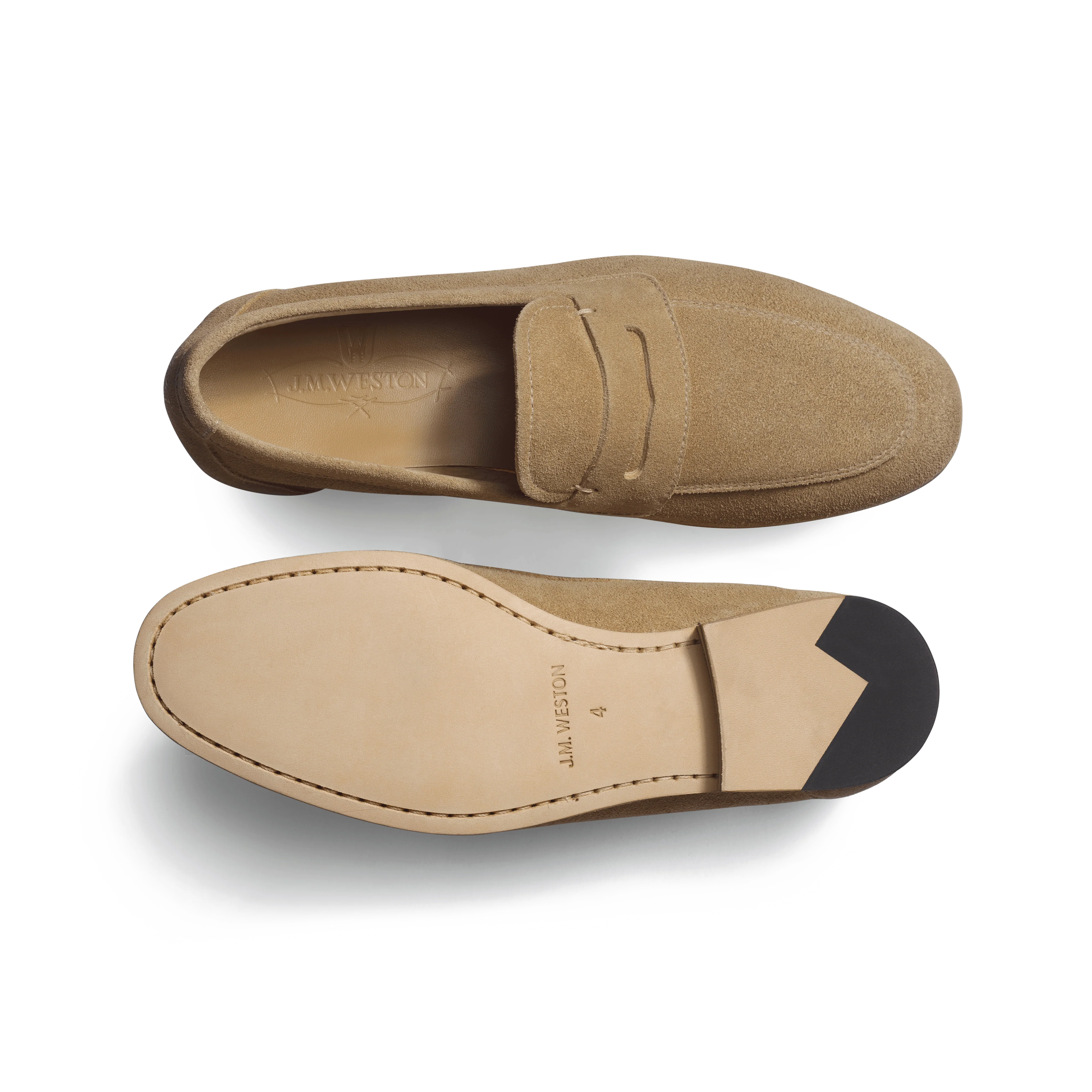 Mocassin Woogie [femme cuir veau velours beige] - Image 4