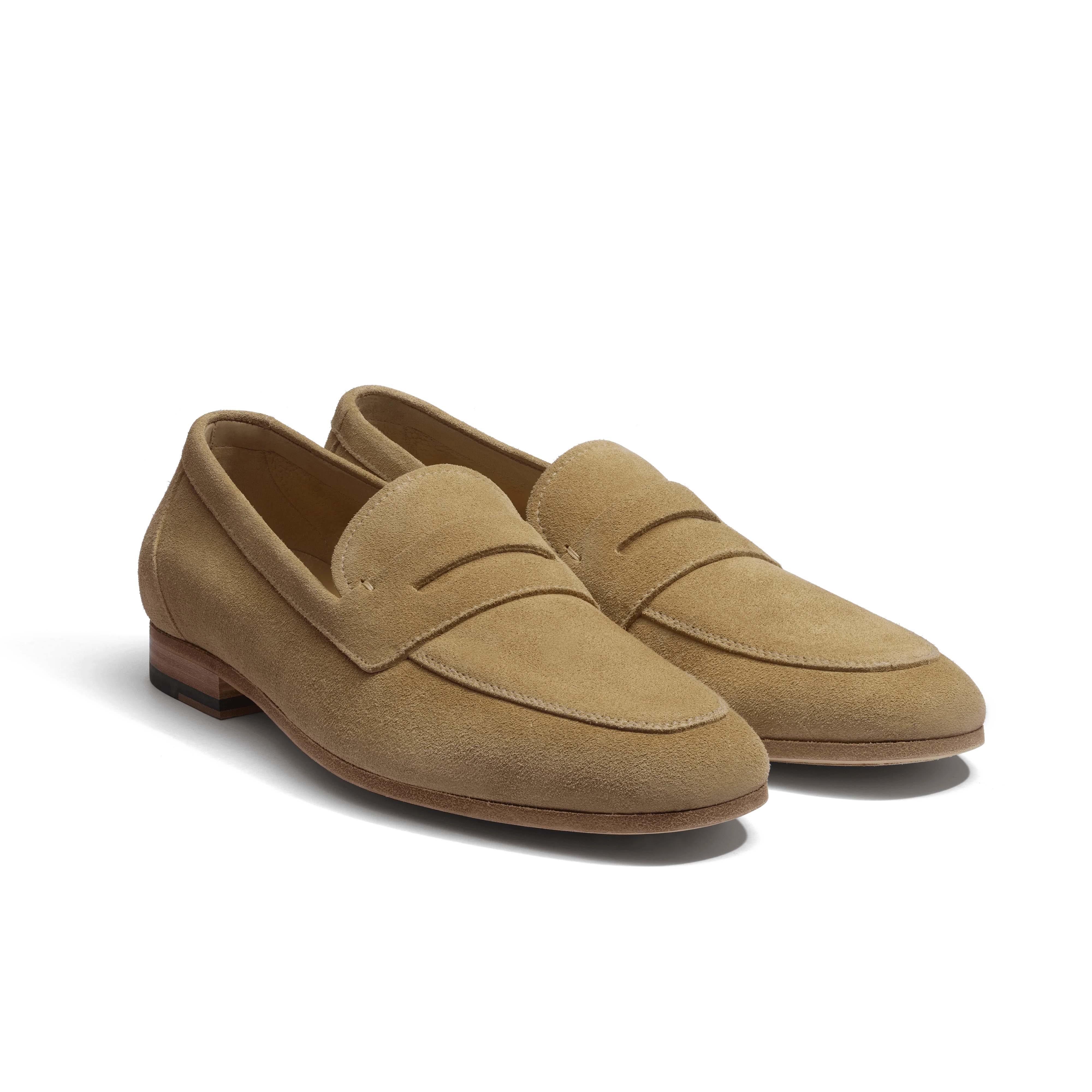 Mocassin Woogie [homme cuir veau velours beige] - Image 2