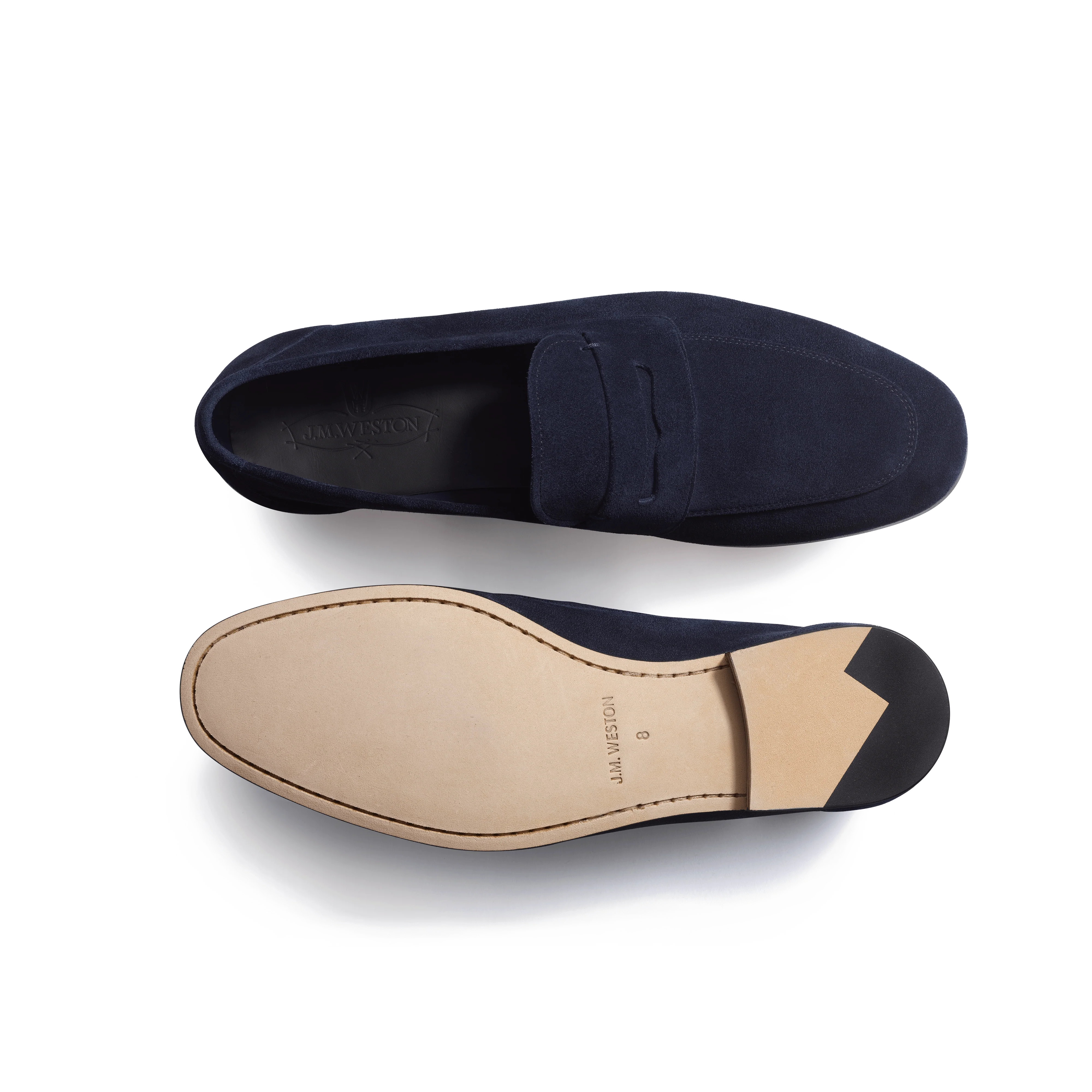 Mocassin Woogie [homme cuir veau velours marine] - Image 4