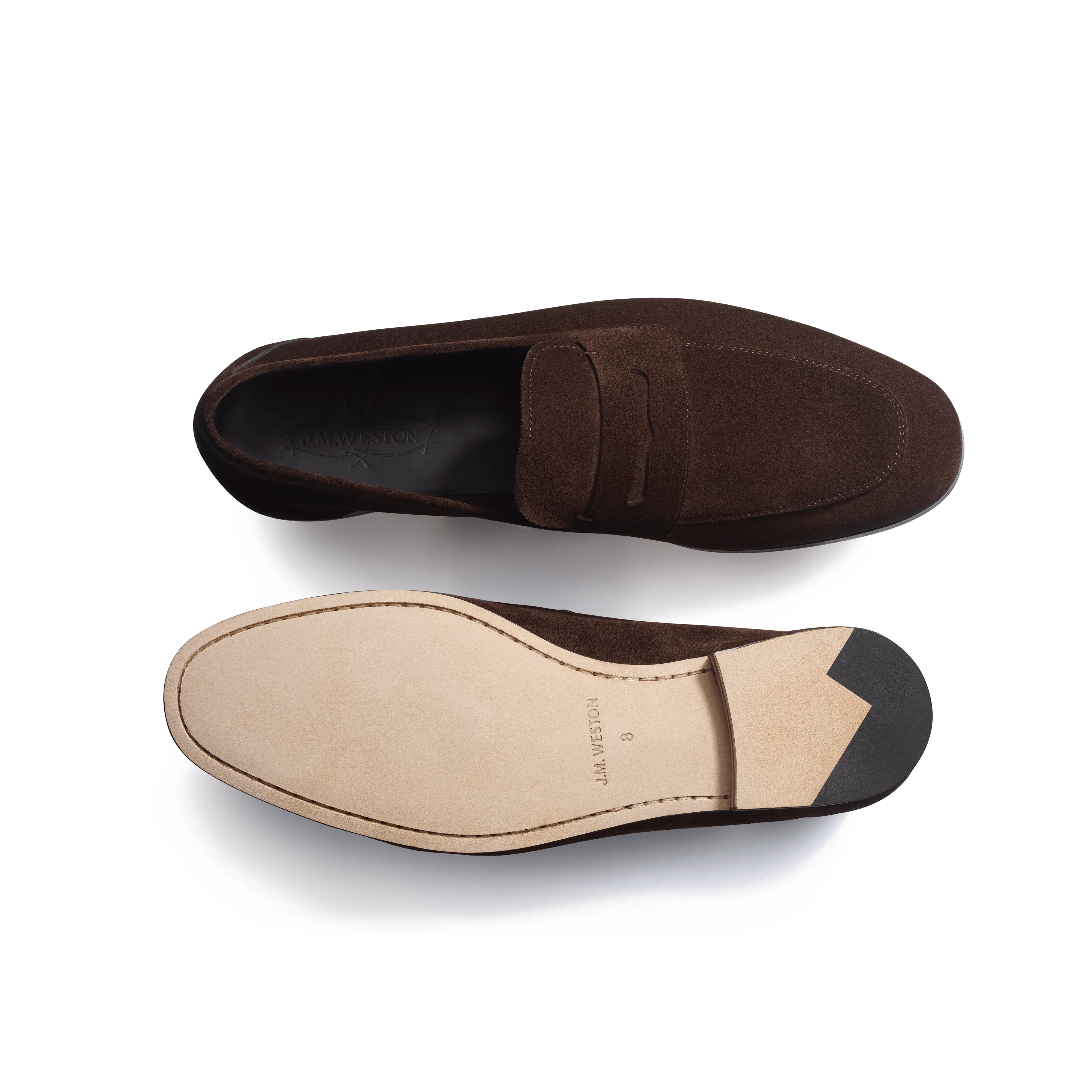 Mocassin Woogie [homme cuir veau velours marron foncé] - Image 4