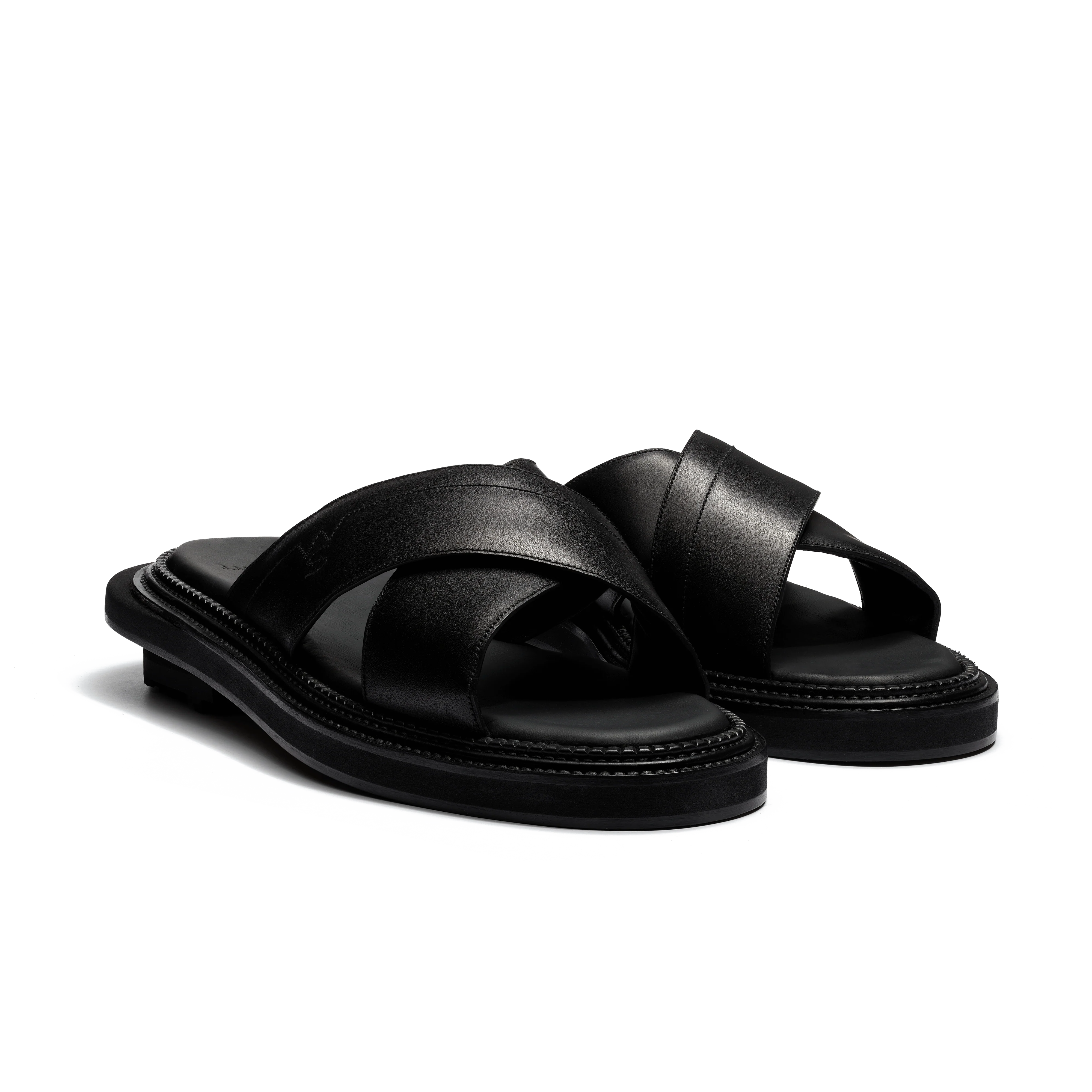 Mule J.M. Weston x sacai [homme cuir veau lisse noir] - Image 2