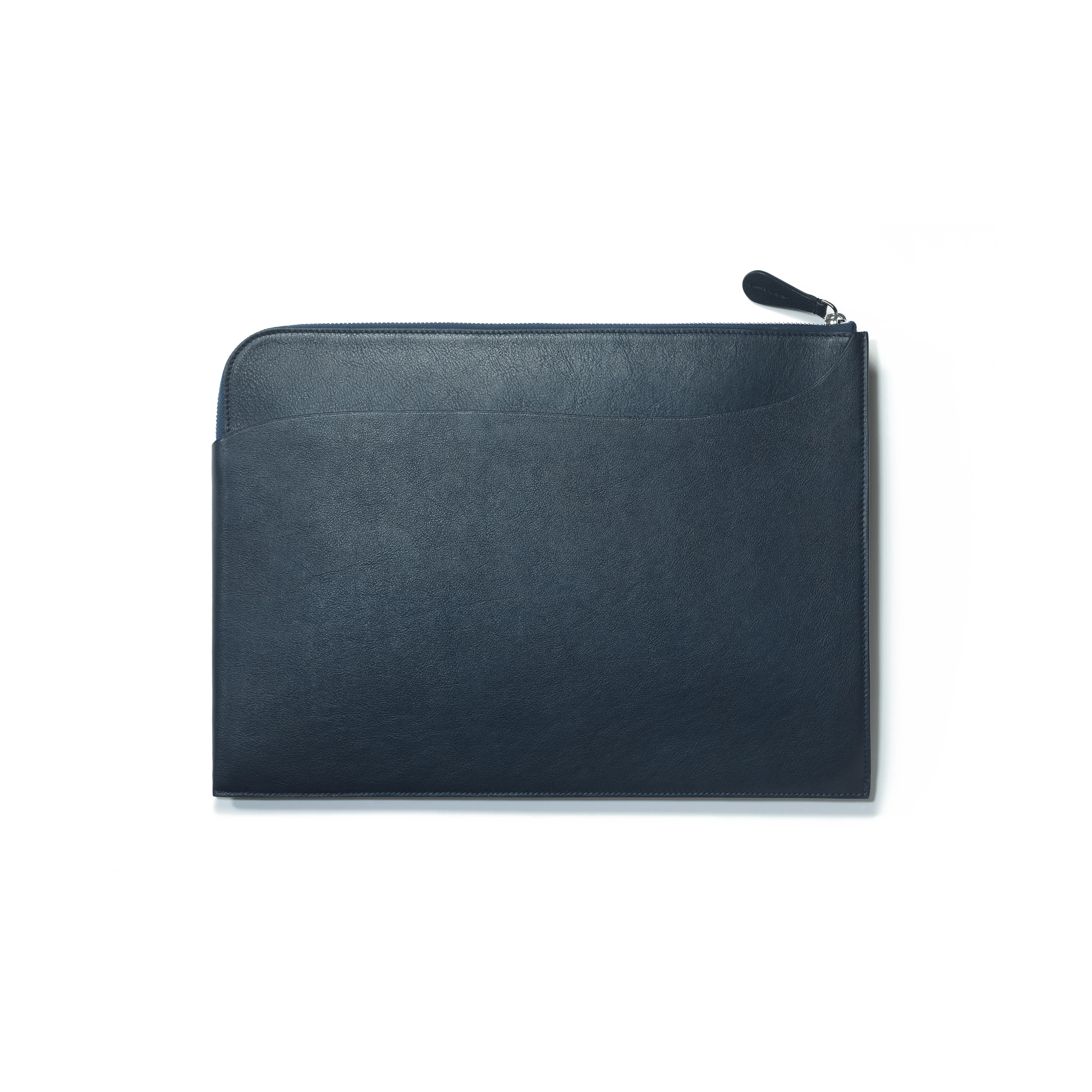 Pochette d'ordinateur Double You [Cuir veau lisse marine] - Image 2
