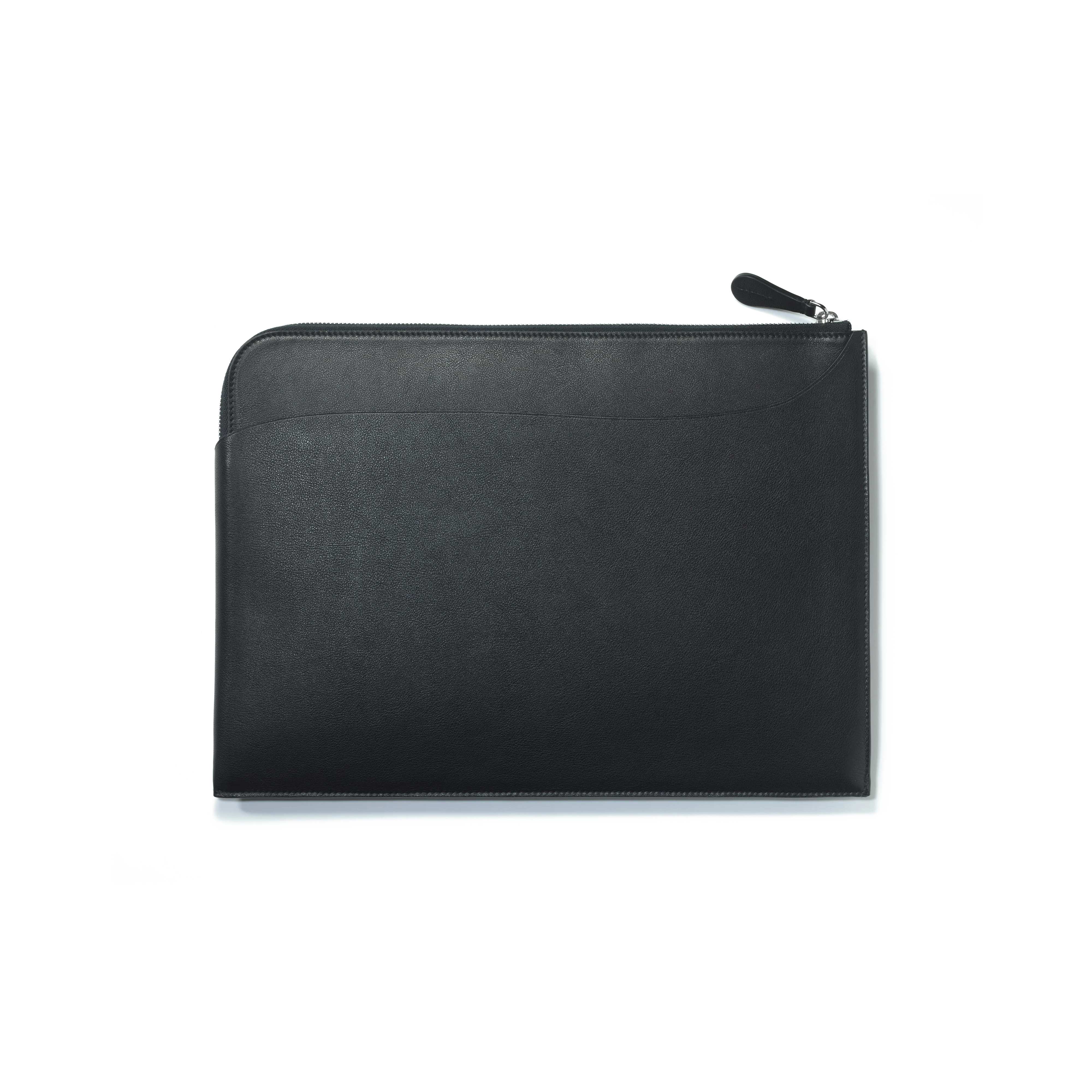Pochette d'ordinateur Double You [Cuir veau lisse noir] - Image 2