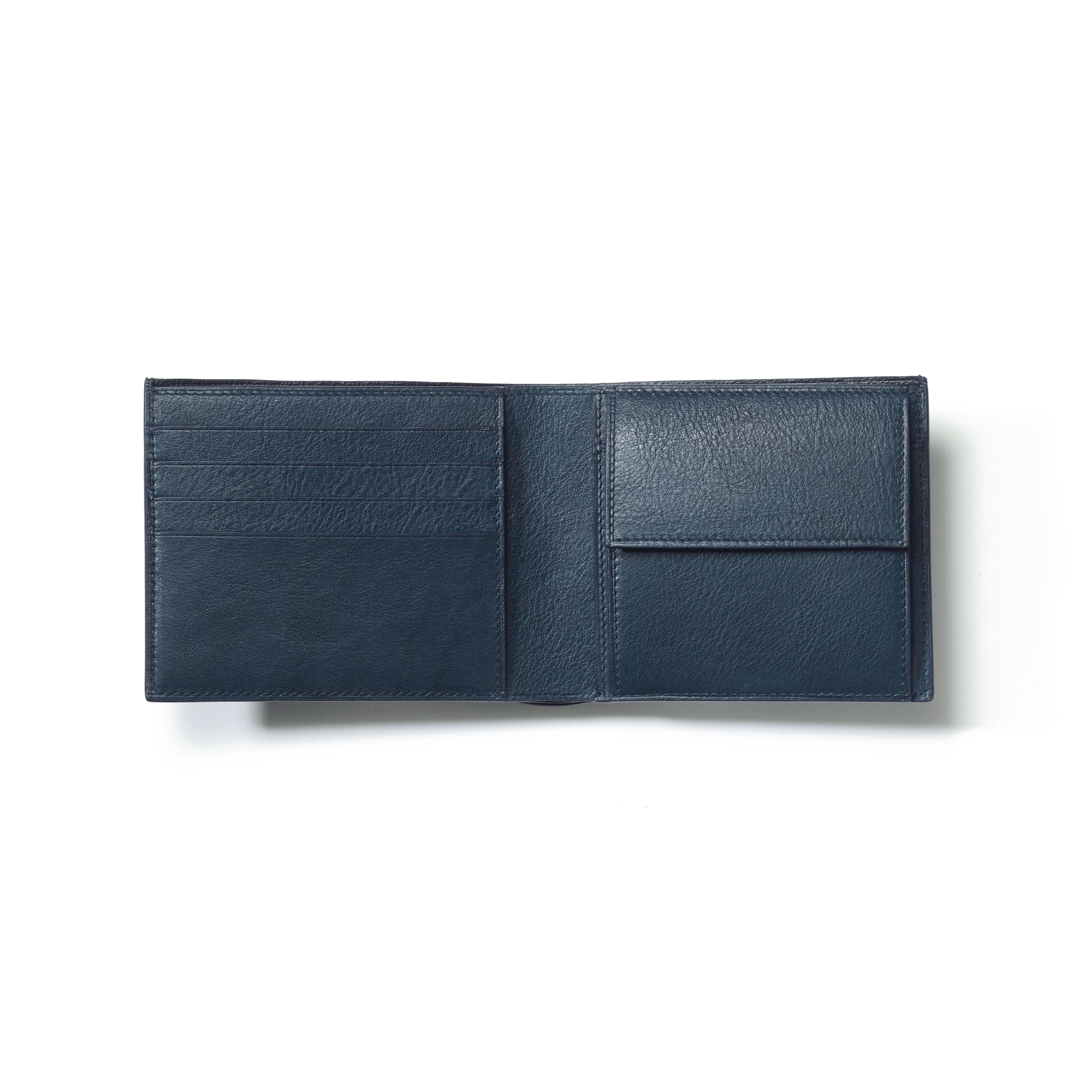 Porte-valeurs Double You [Cuir veau lisse marine] - Image 3