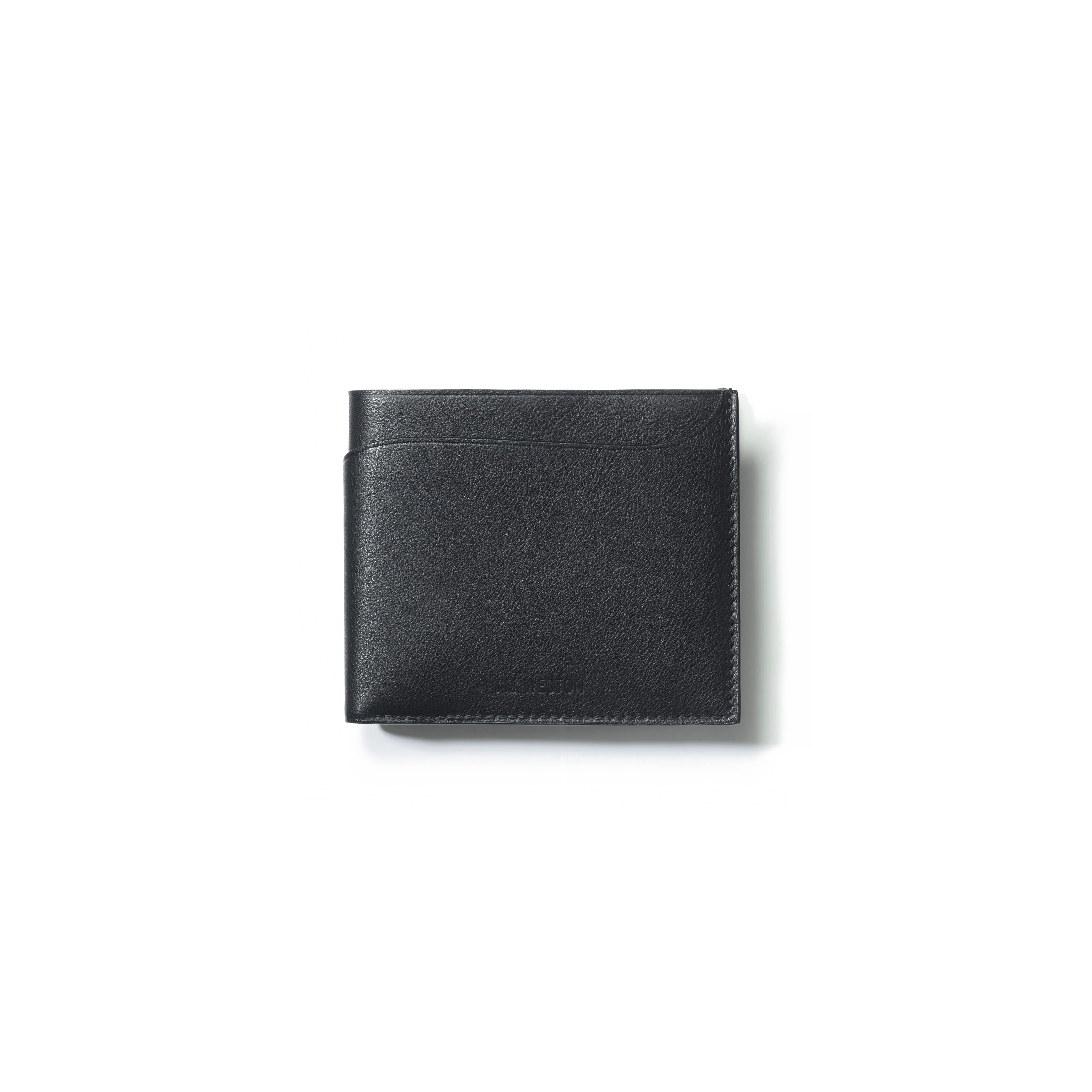 Porte-valeurs Double You [Cuir veau lisse noir]