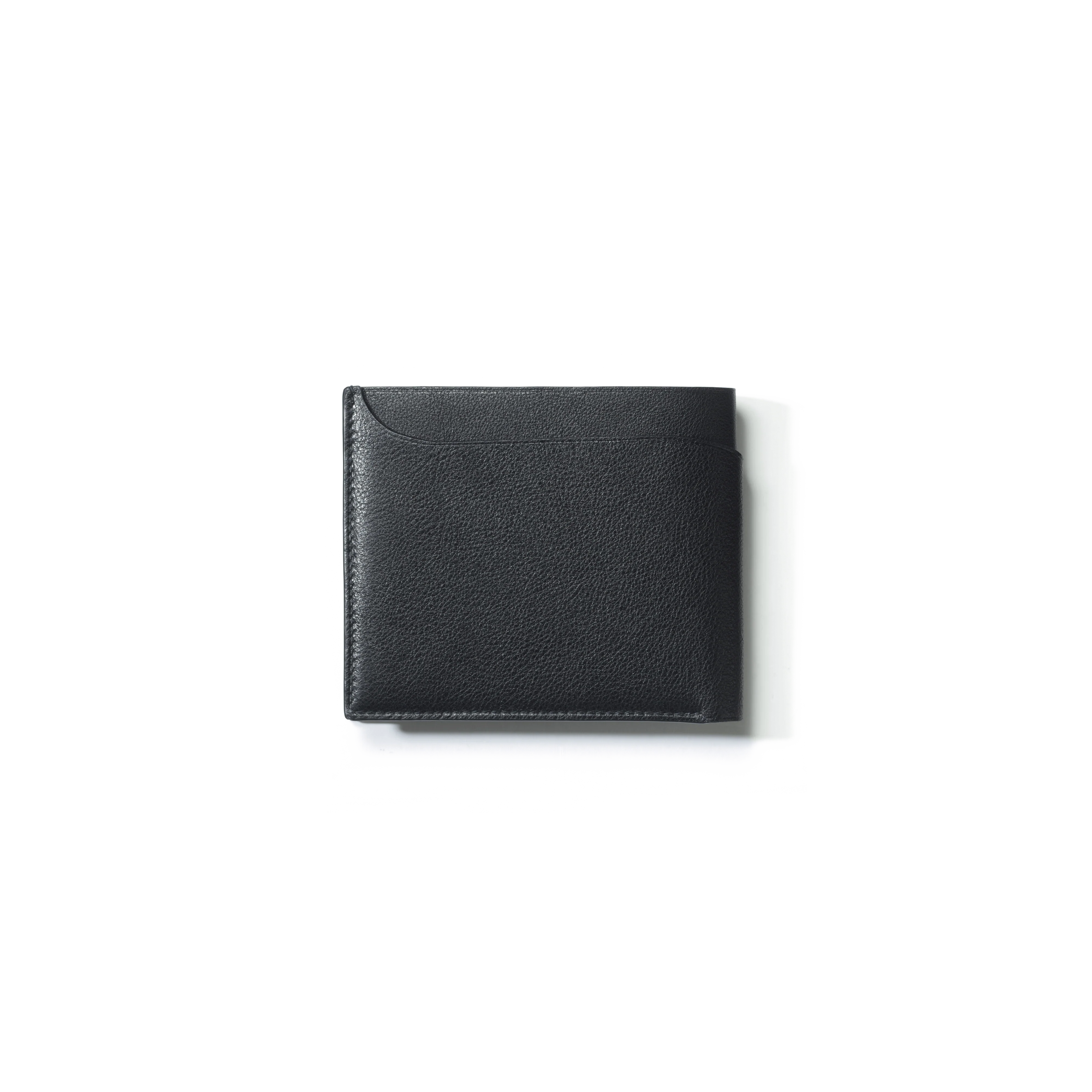 Portefeuille Compact Double You [Cuir veau lisse noir] - Image 2
