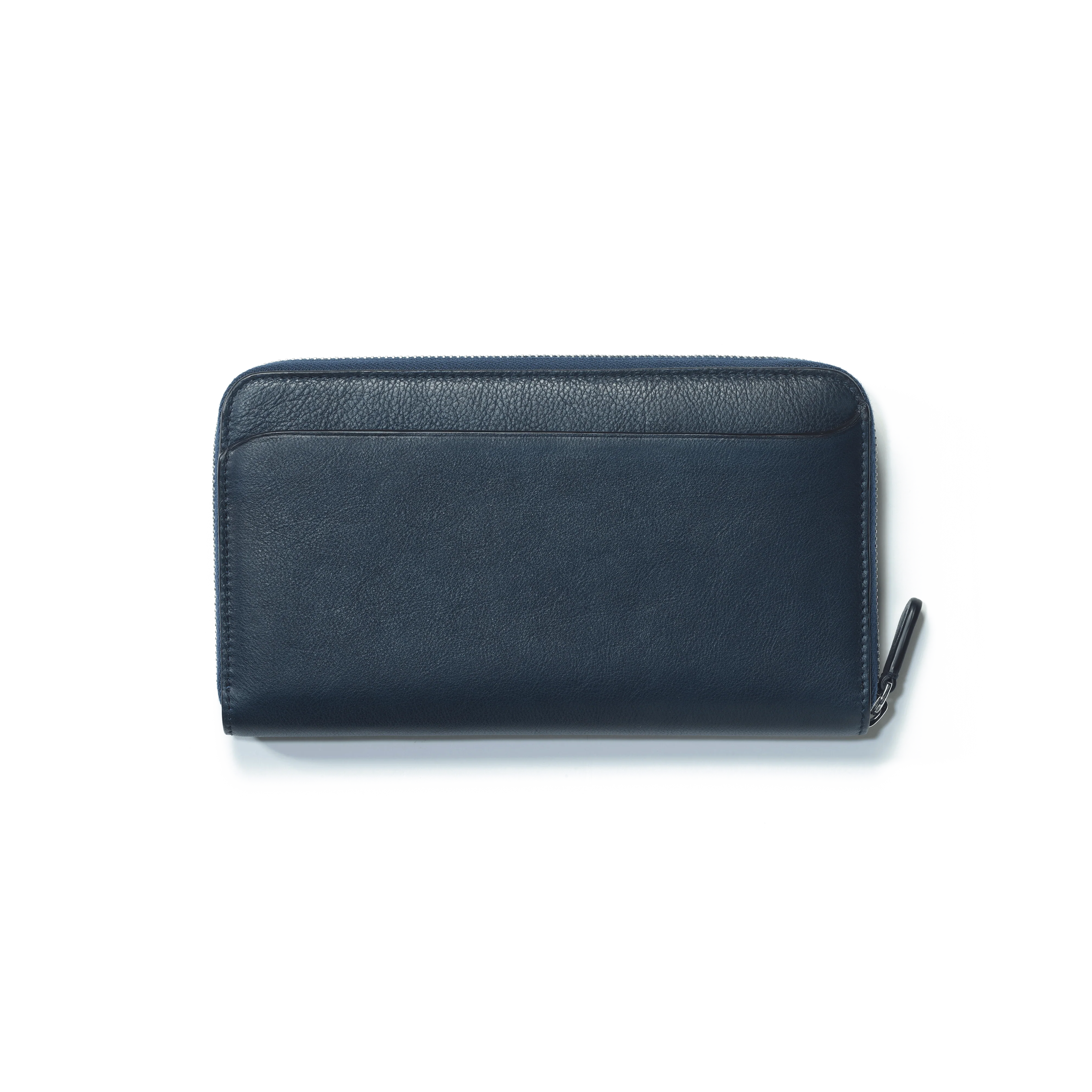 Portefeuille Long Double You [Cuir veau lisse marine] - Image 2