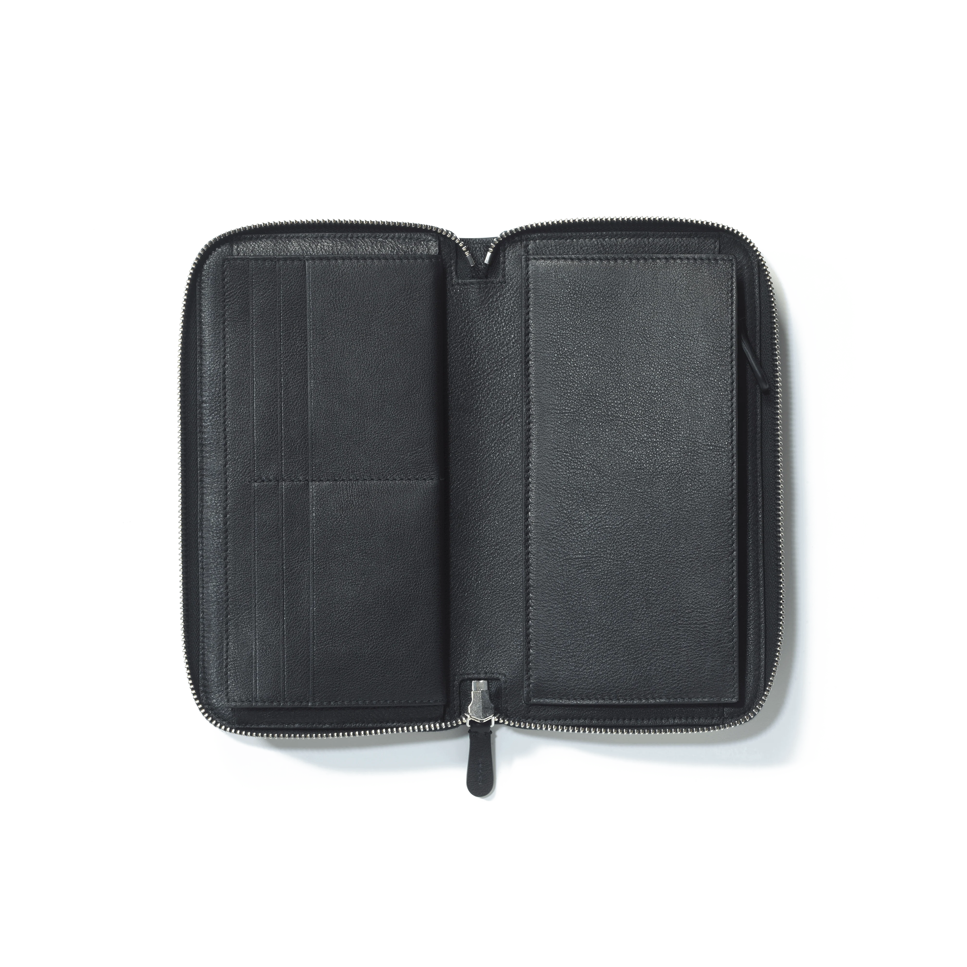 Portefeuille Long Double You [Cuir veau lisse noir] - Image 3