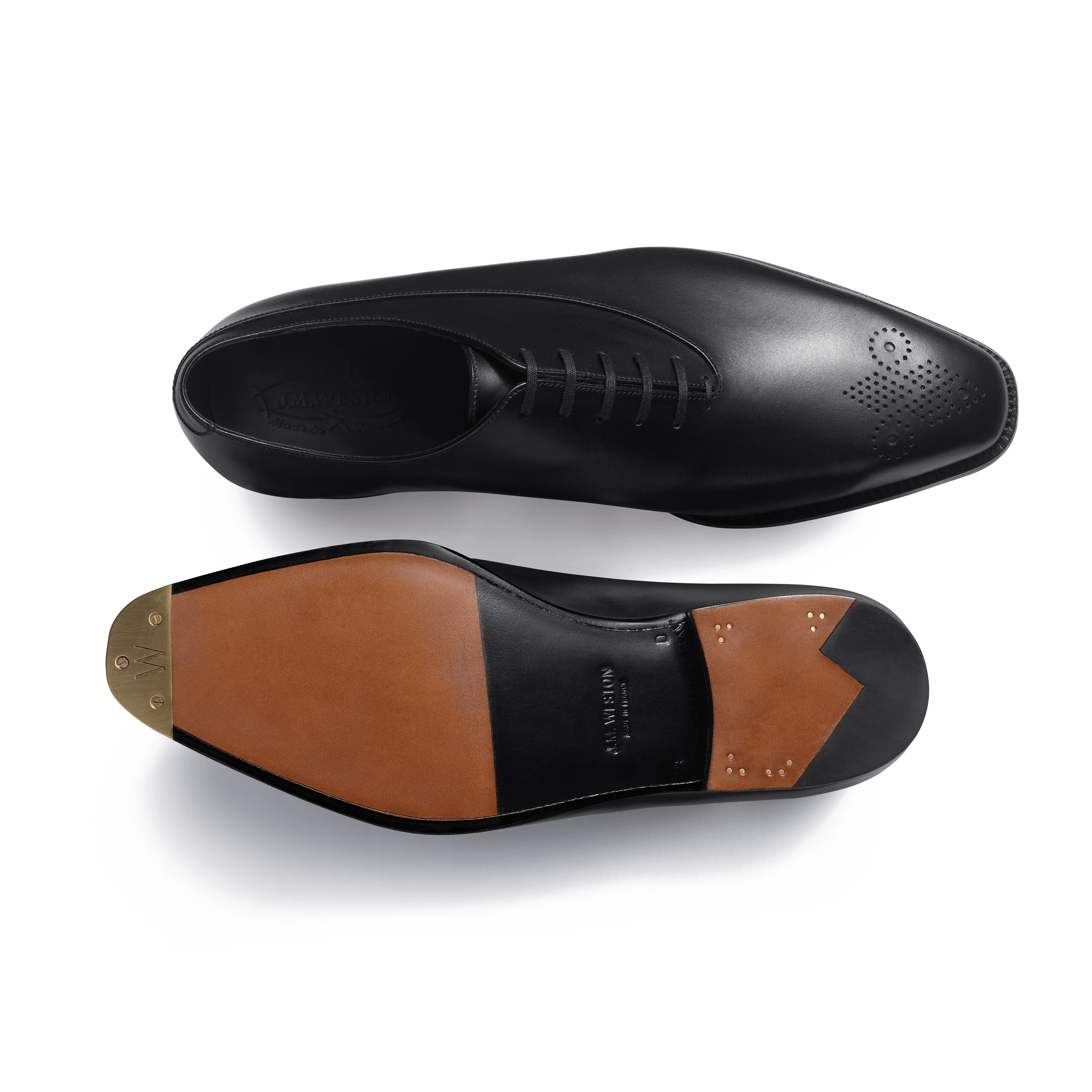 Richelieu Asymétrique Fusain [homme cuir veau box noir] - Image 4