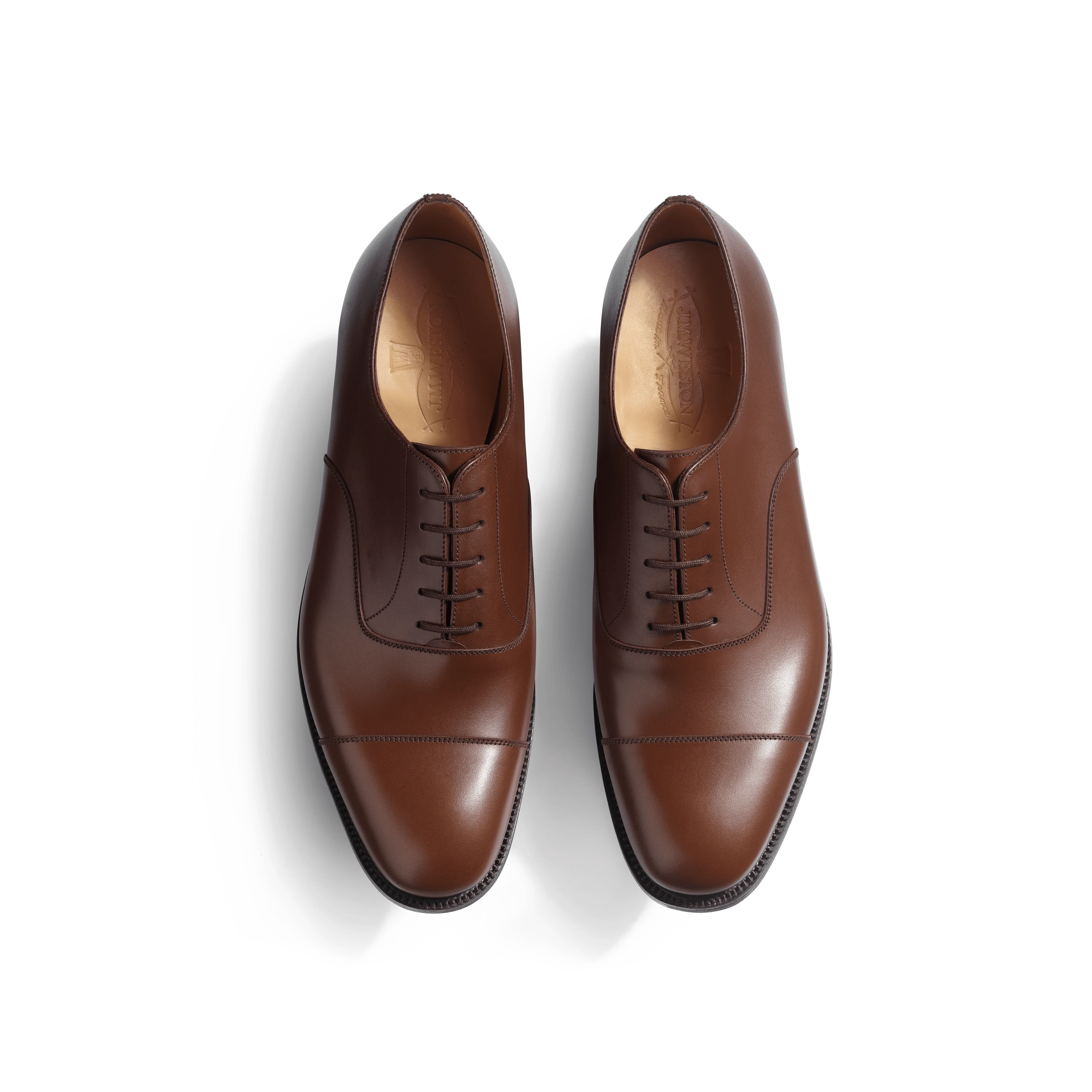 Richelieu bout droit [Homme cuir veau box marron bergeronnette] - Image 3