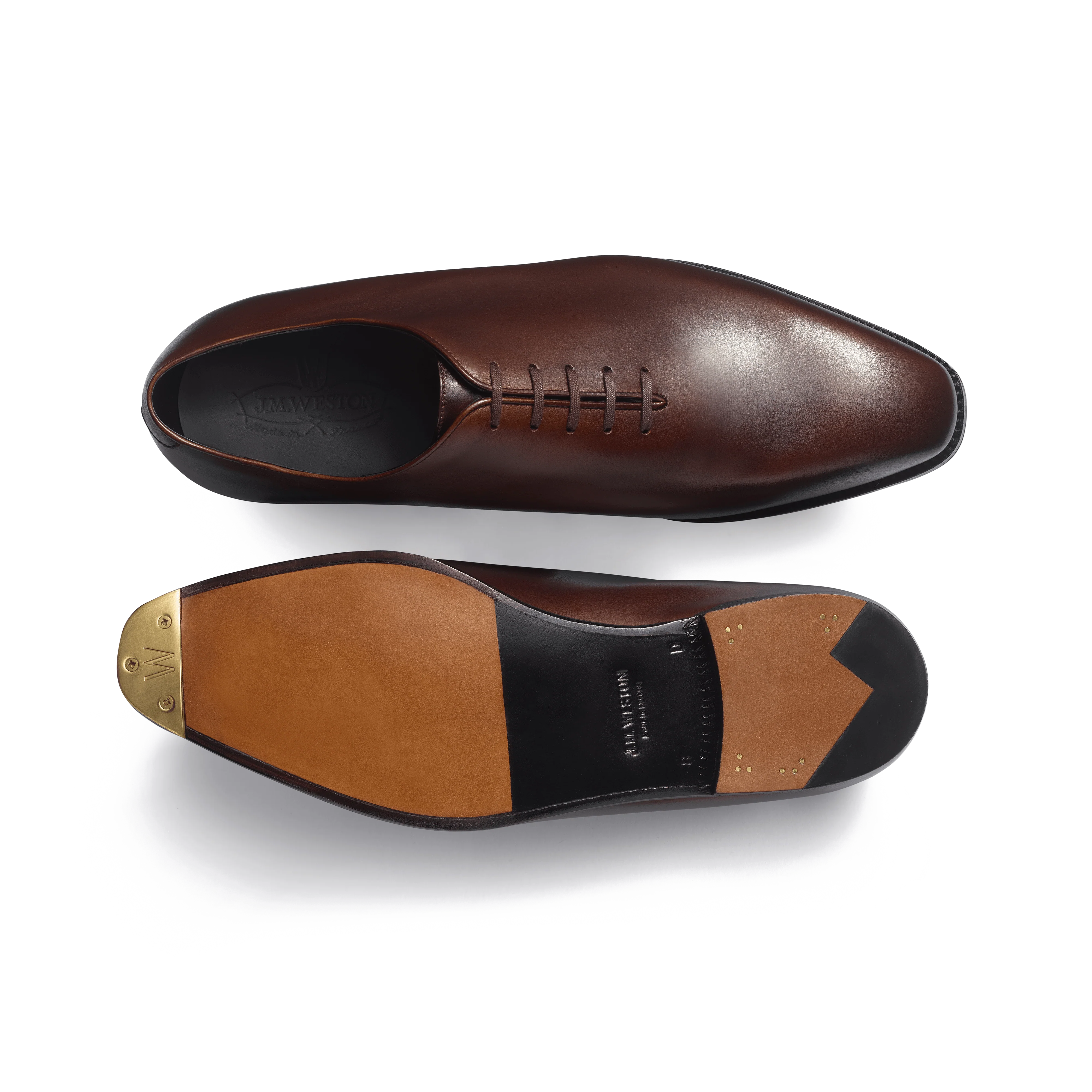 Richelieu Cycliste Fusain [homme cuir veau box nuancé café] - Image 4