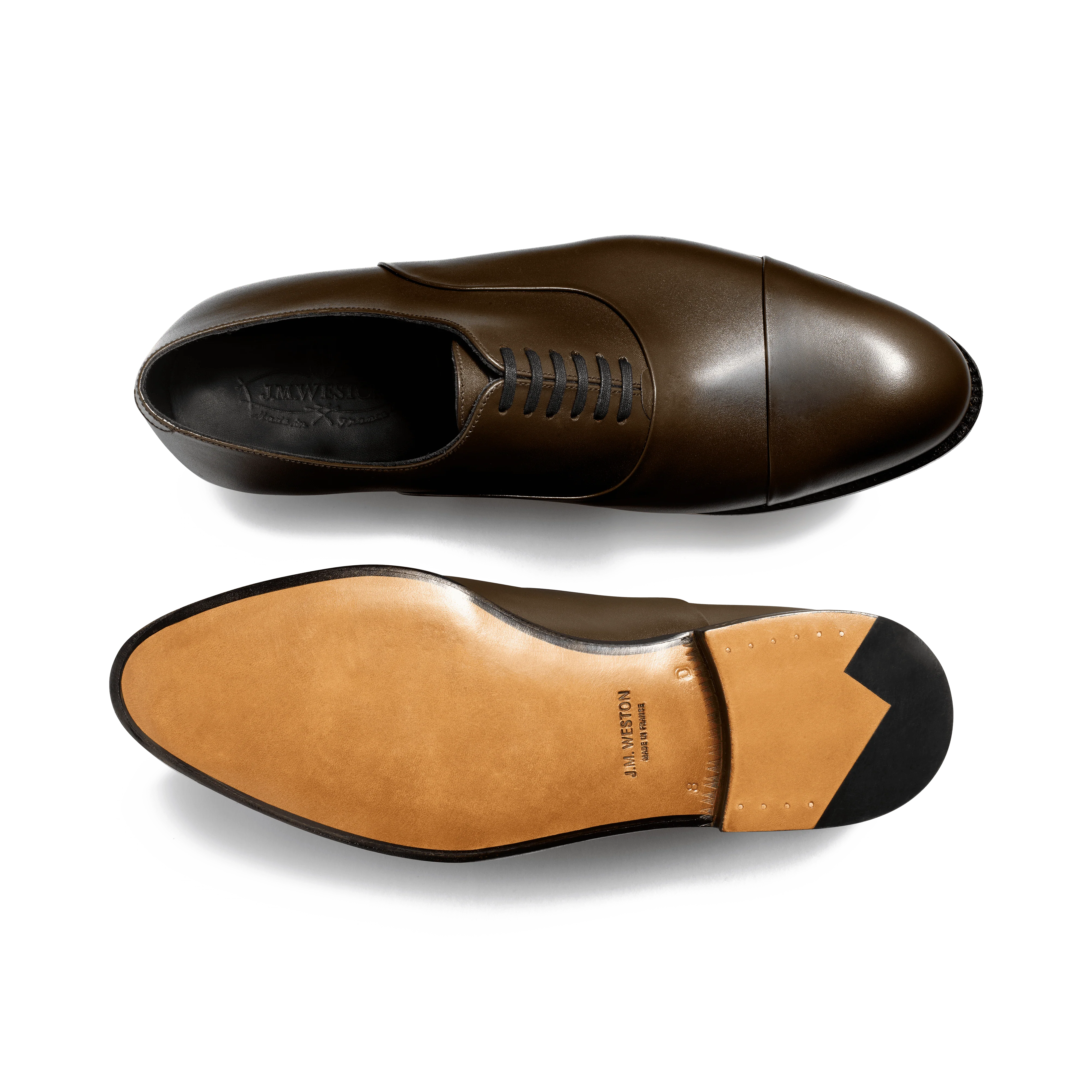 Richelieu Edouard [Homme cuir lisse marron terre d'ombre] - Image 4