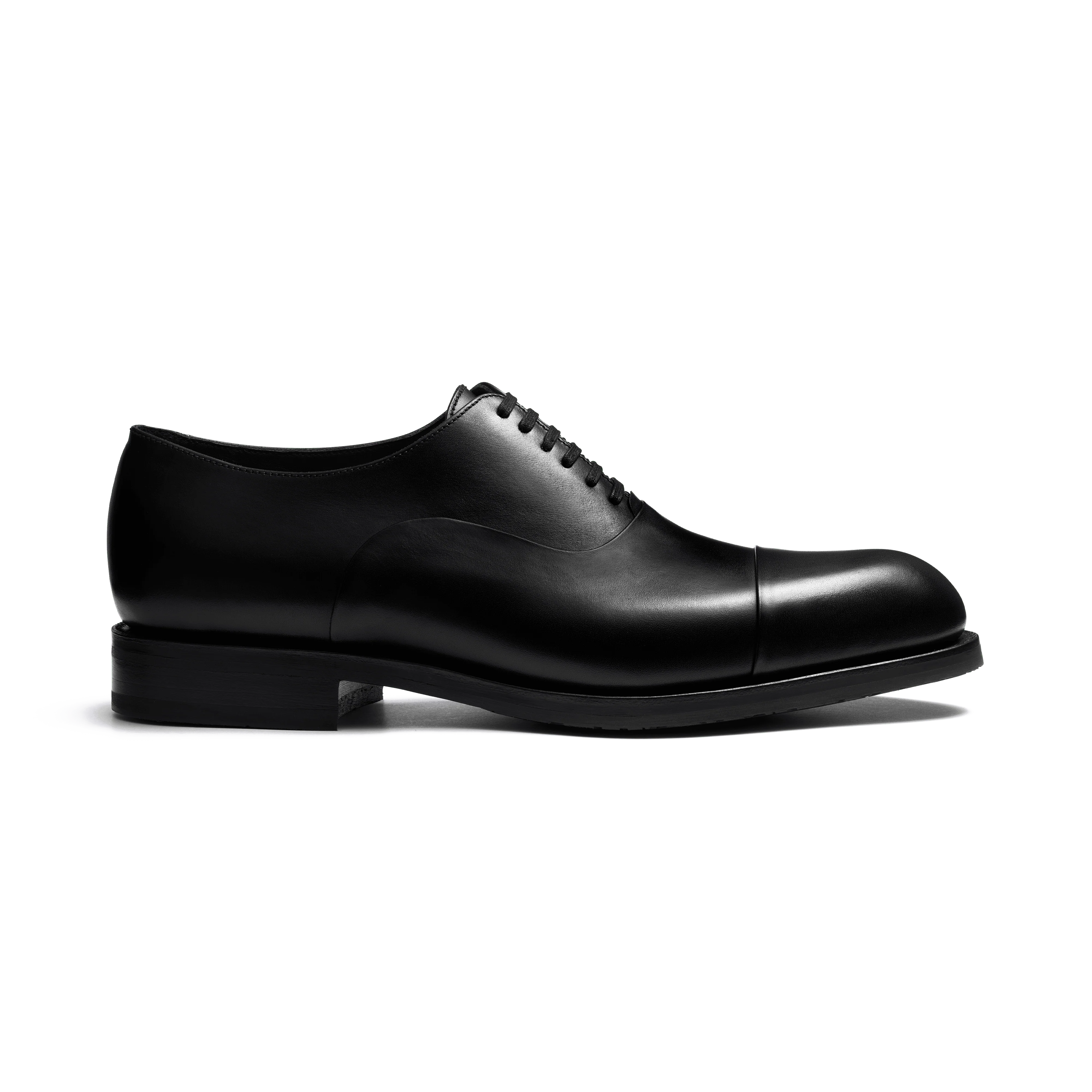 Richelieu Edouard semelle gomme [Homme cuir lisse noir]