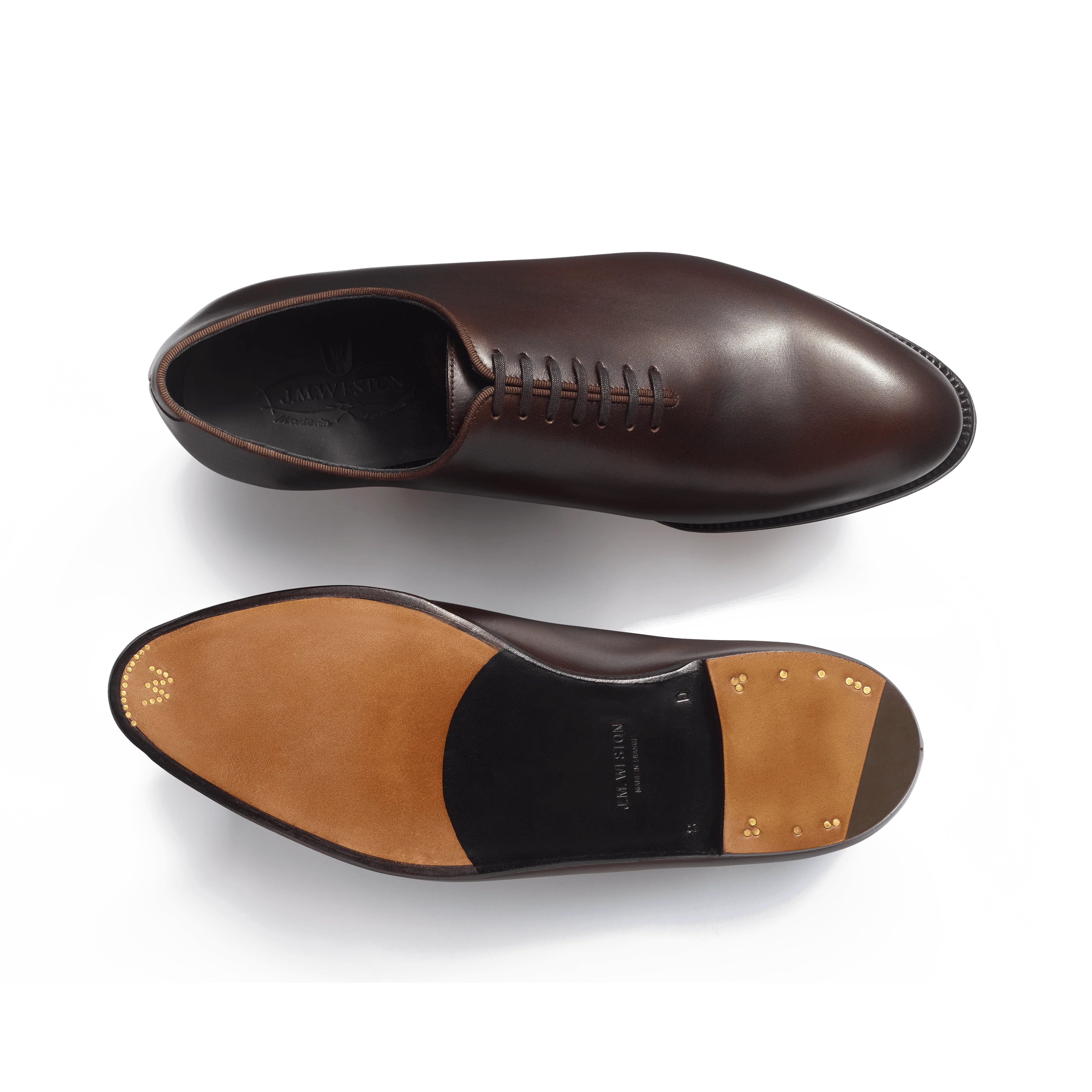 Richelieu empeigne unie Ultra [Homme cuir lisse café] - Image 4