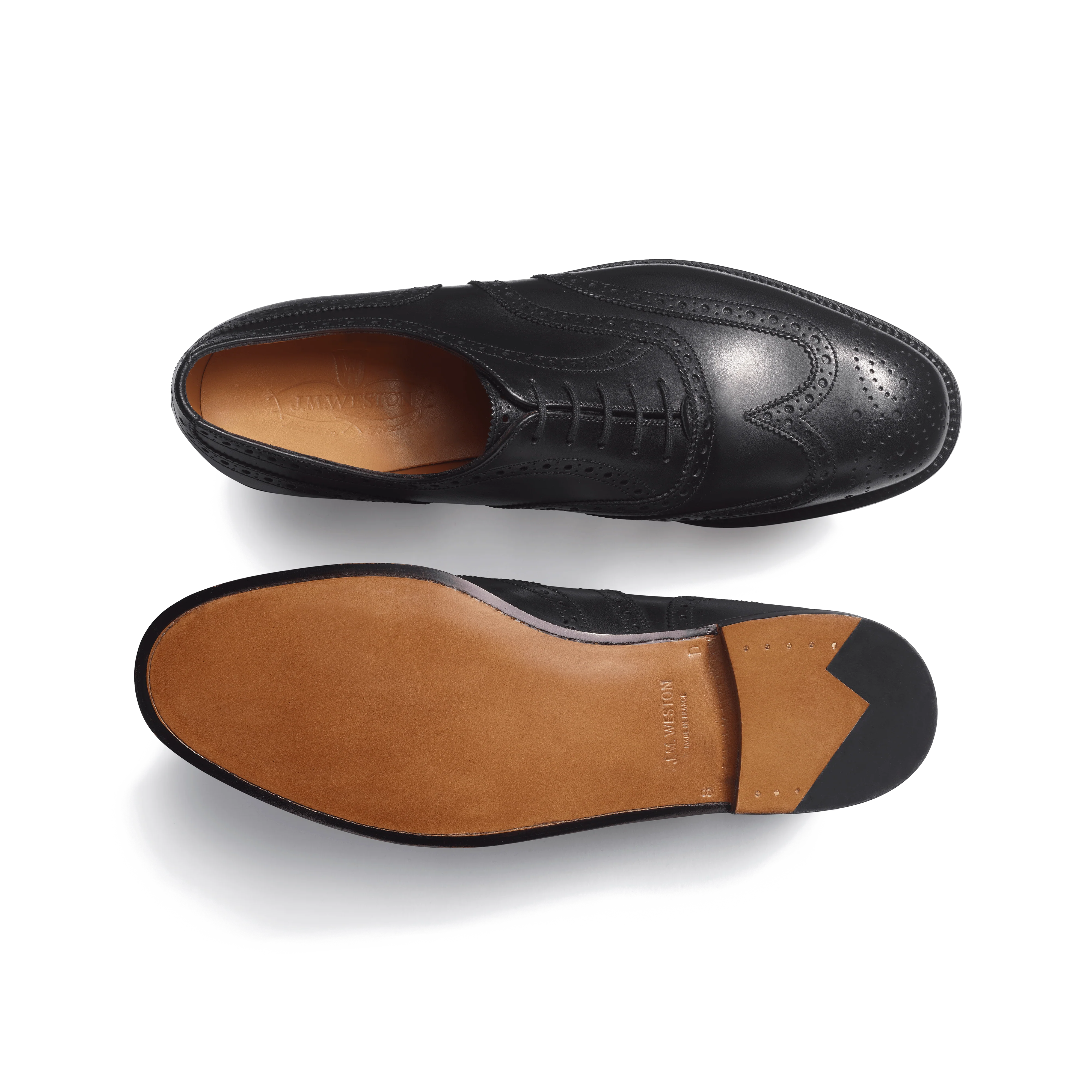 Richelieu perforé [homme cuir veau box noir] - Image 4
