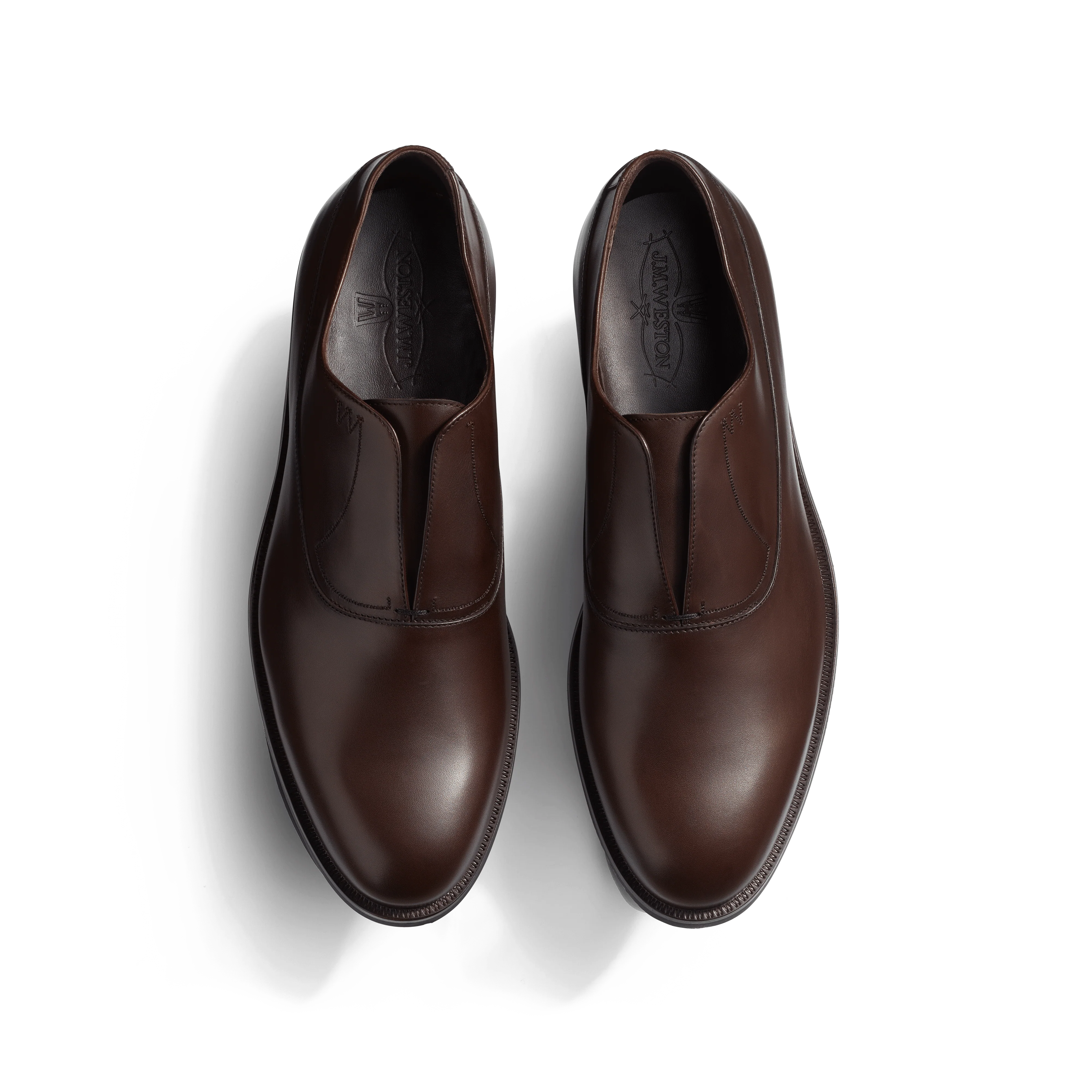 Richelieu Sans Gêne Iéna [homme cuir veau lisse marron foncé] - Image 3
