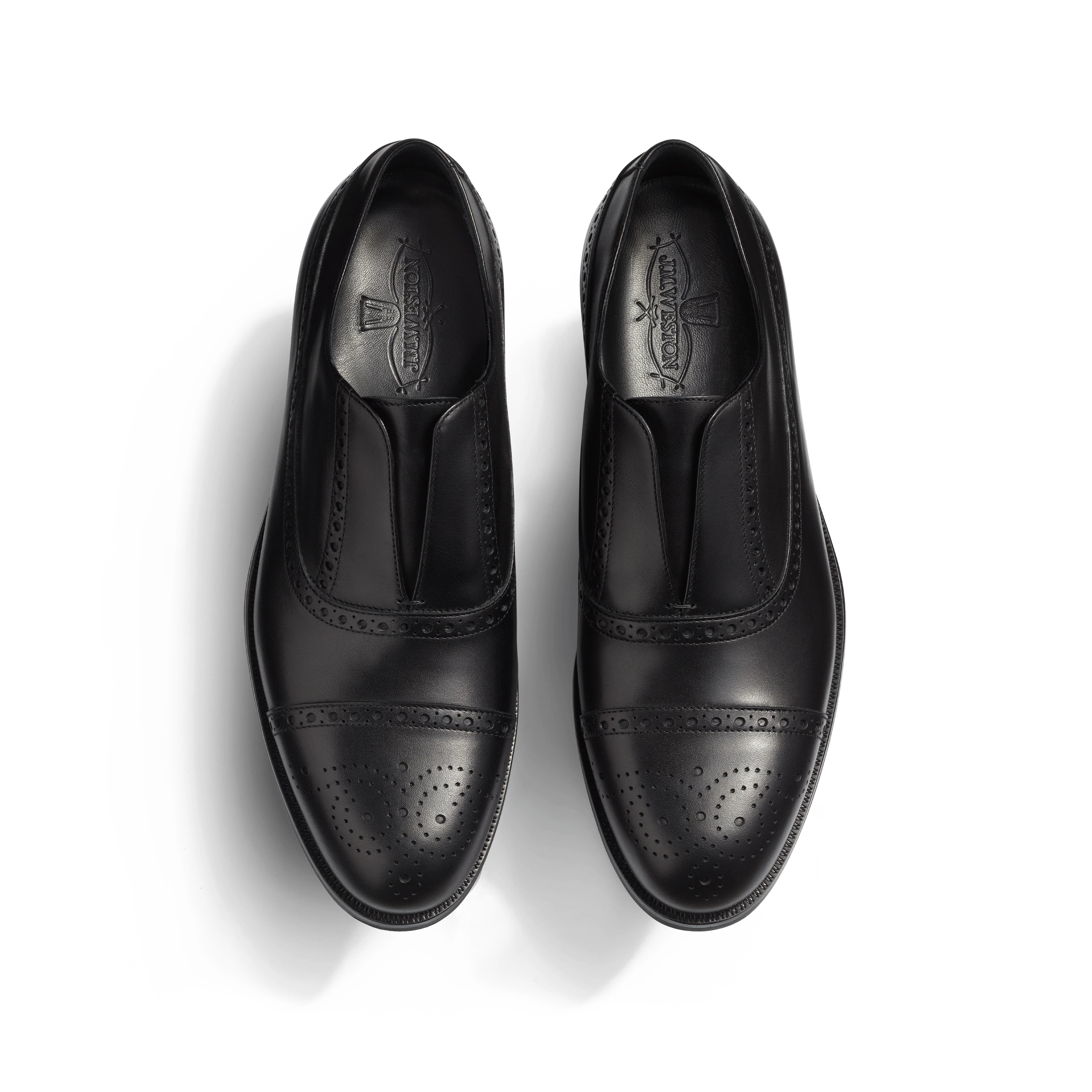 Richelieu Sans Gêne Perforé Iéna [homme cuir veau lisse noir] - Image 3