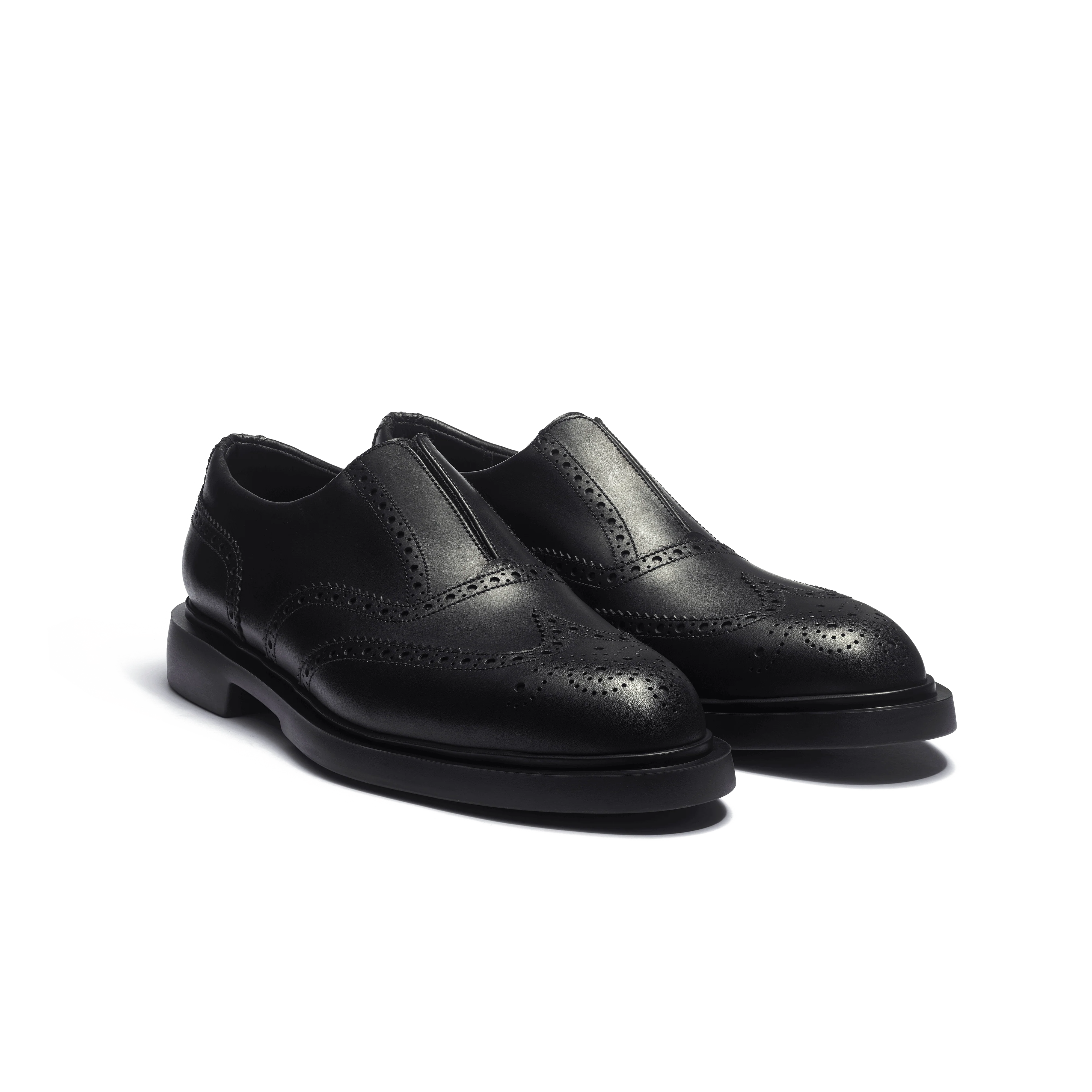 Richelieu Walker Sans Gêne [homme cuir lisse noir] - Image 2