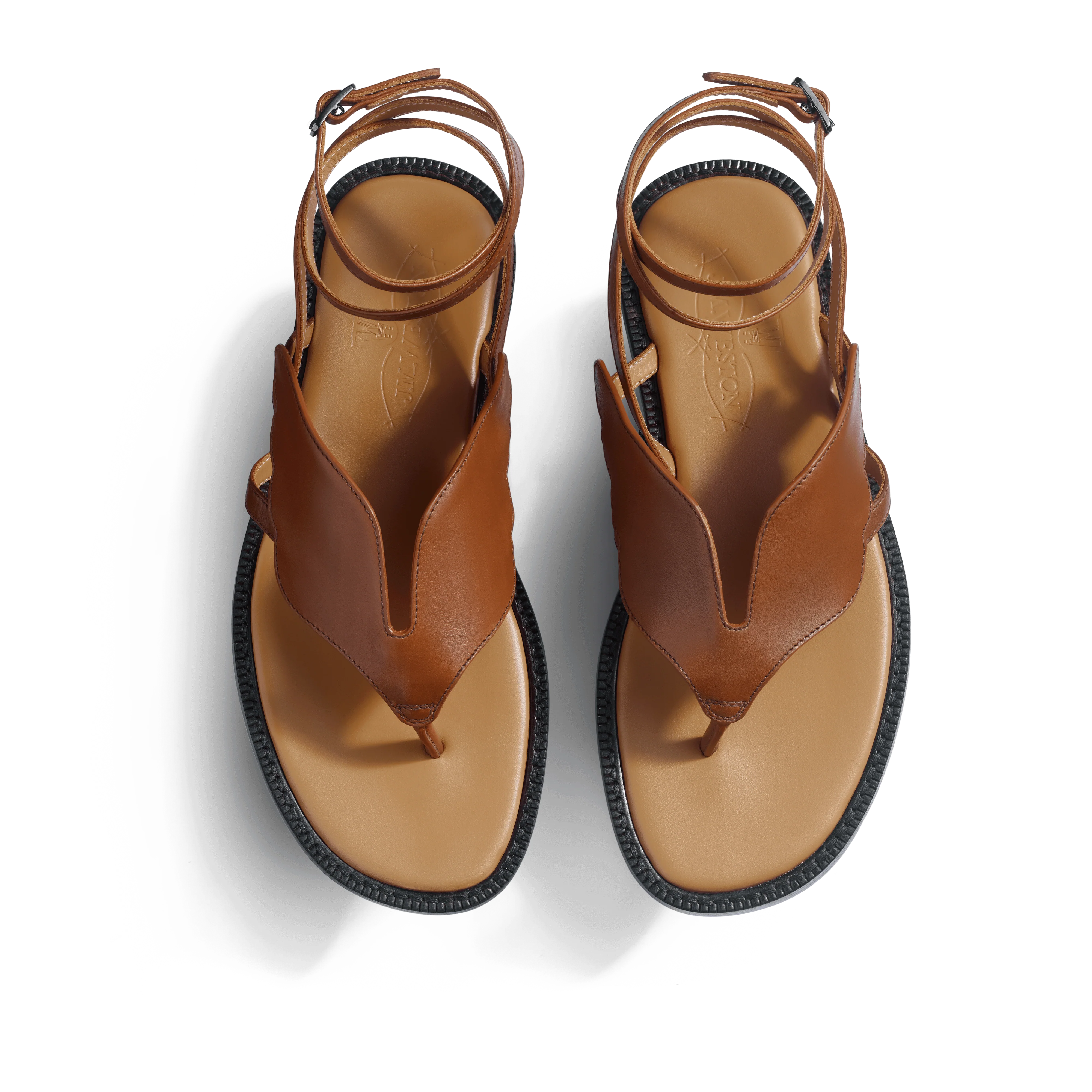 Sandale Ailée [femme cuir veau lisse marron bergeronnette] - Image 3
