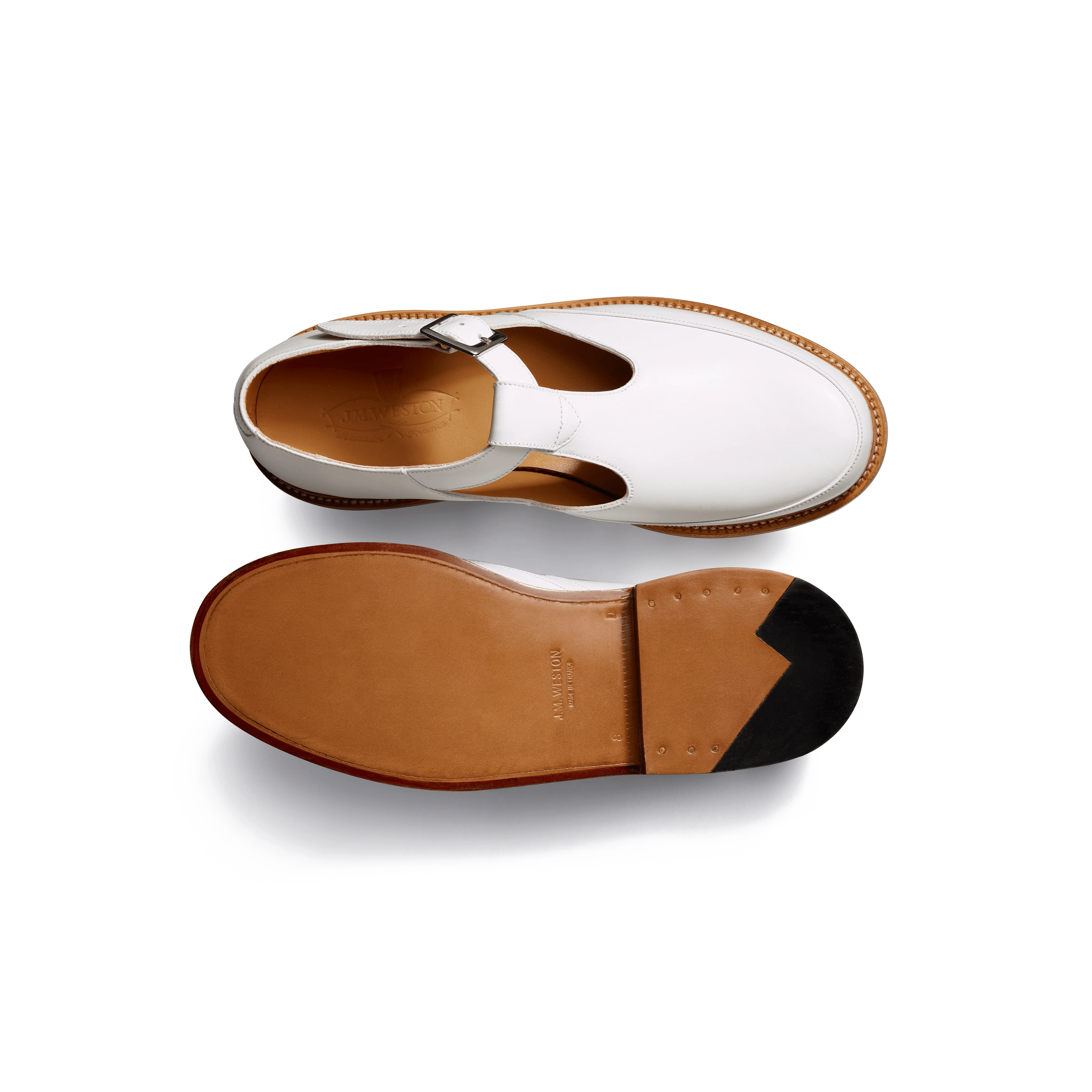 Sandale Salomé [homme cuir veau lisse blanc] - Image 4