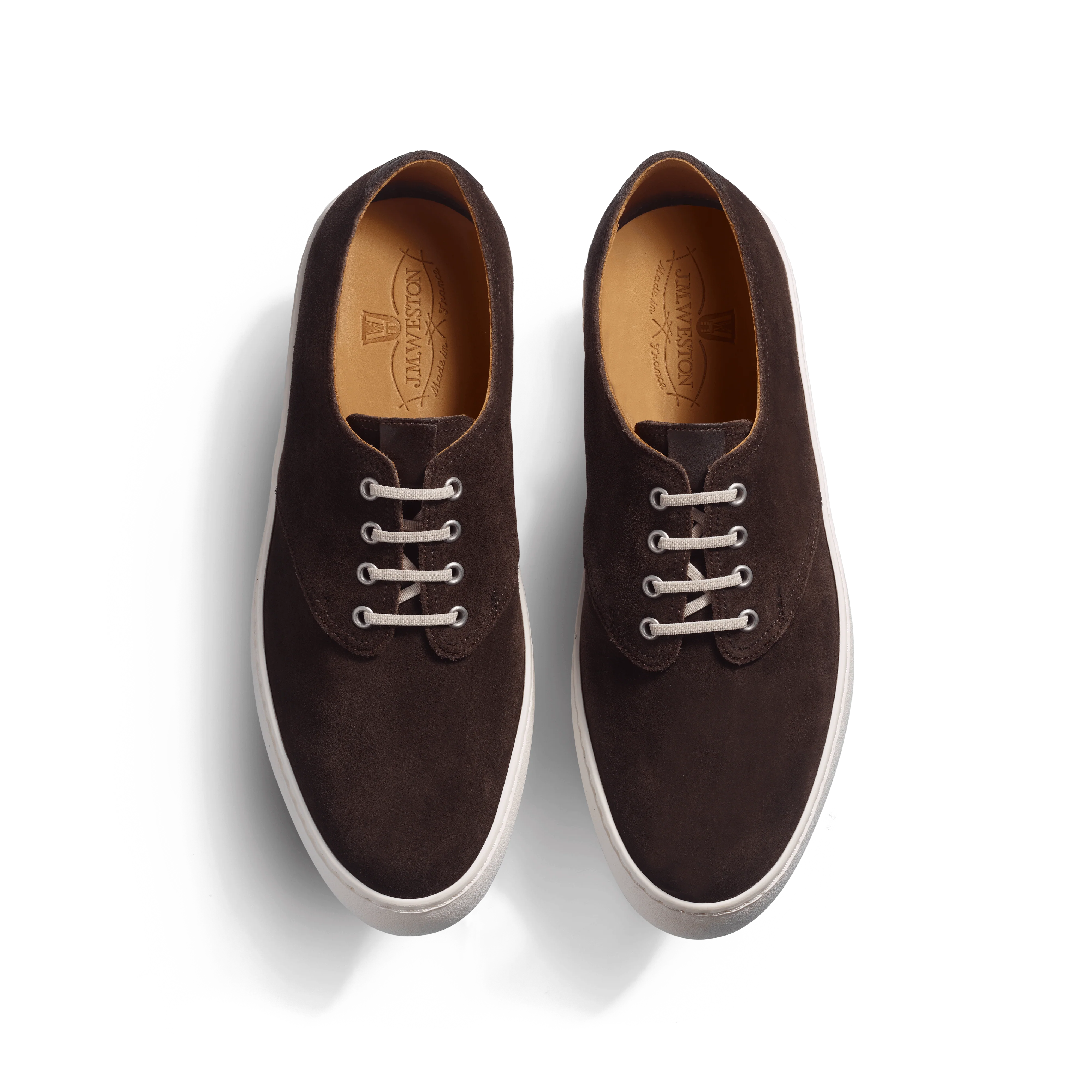 Tennis 1938 [cuir veau velours marron] - Image 3