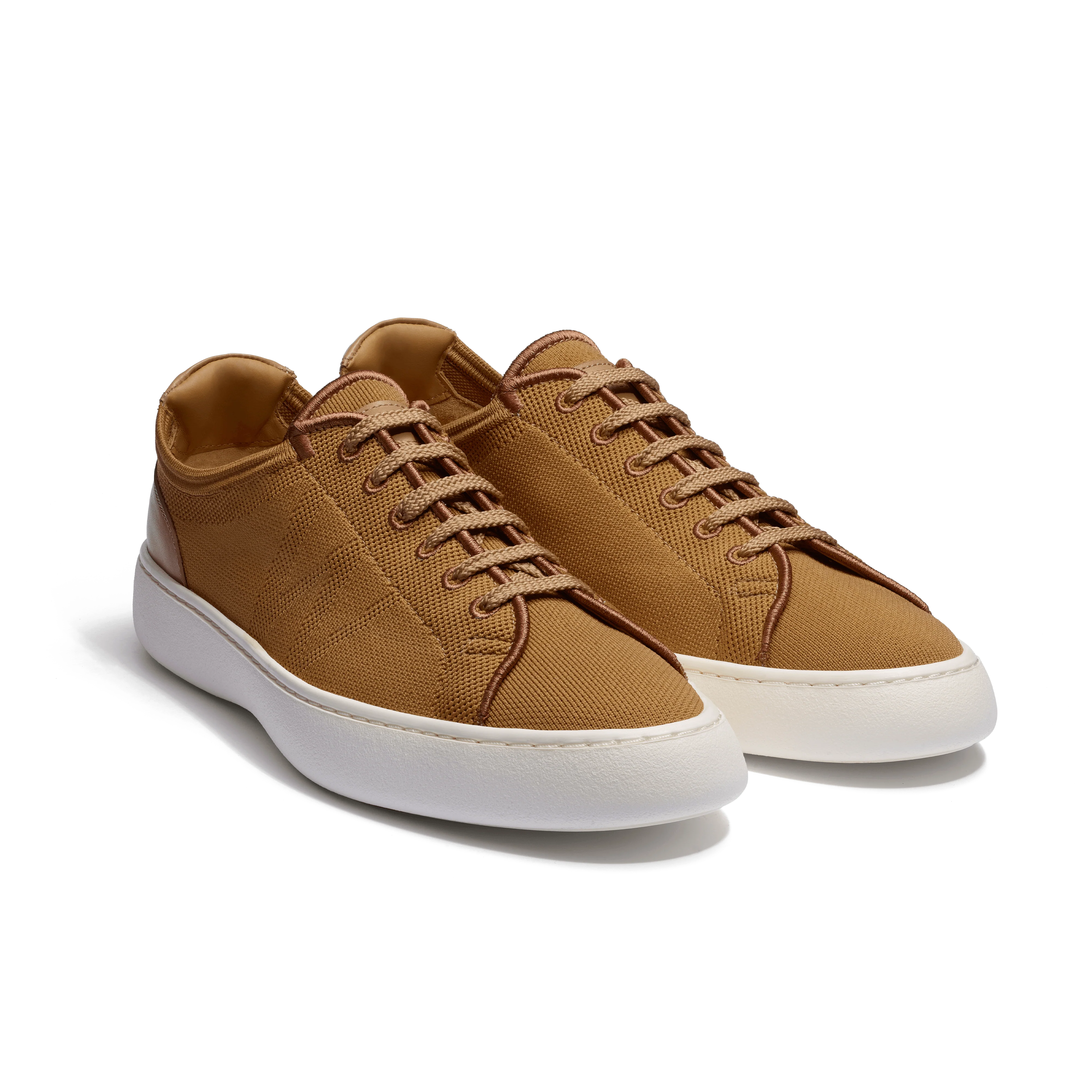 Tennis 1938 Knit [Maille knit beige détails en cuir veau sport beige] - Image 2