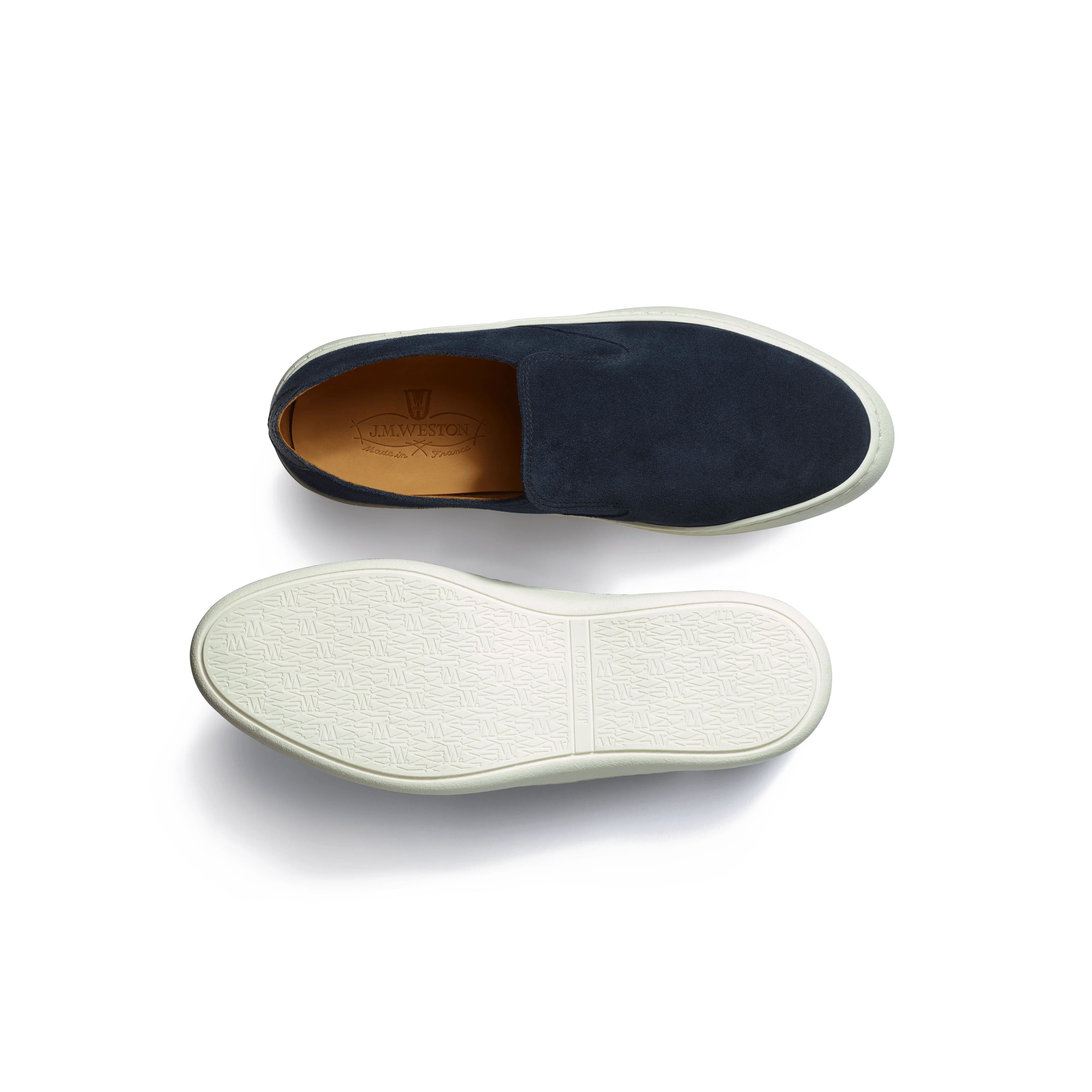 Tennis 1938 Slip On [cuir veau velours marine] - Image 4