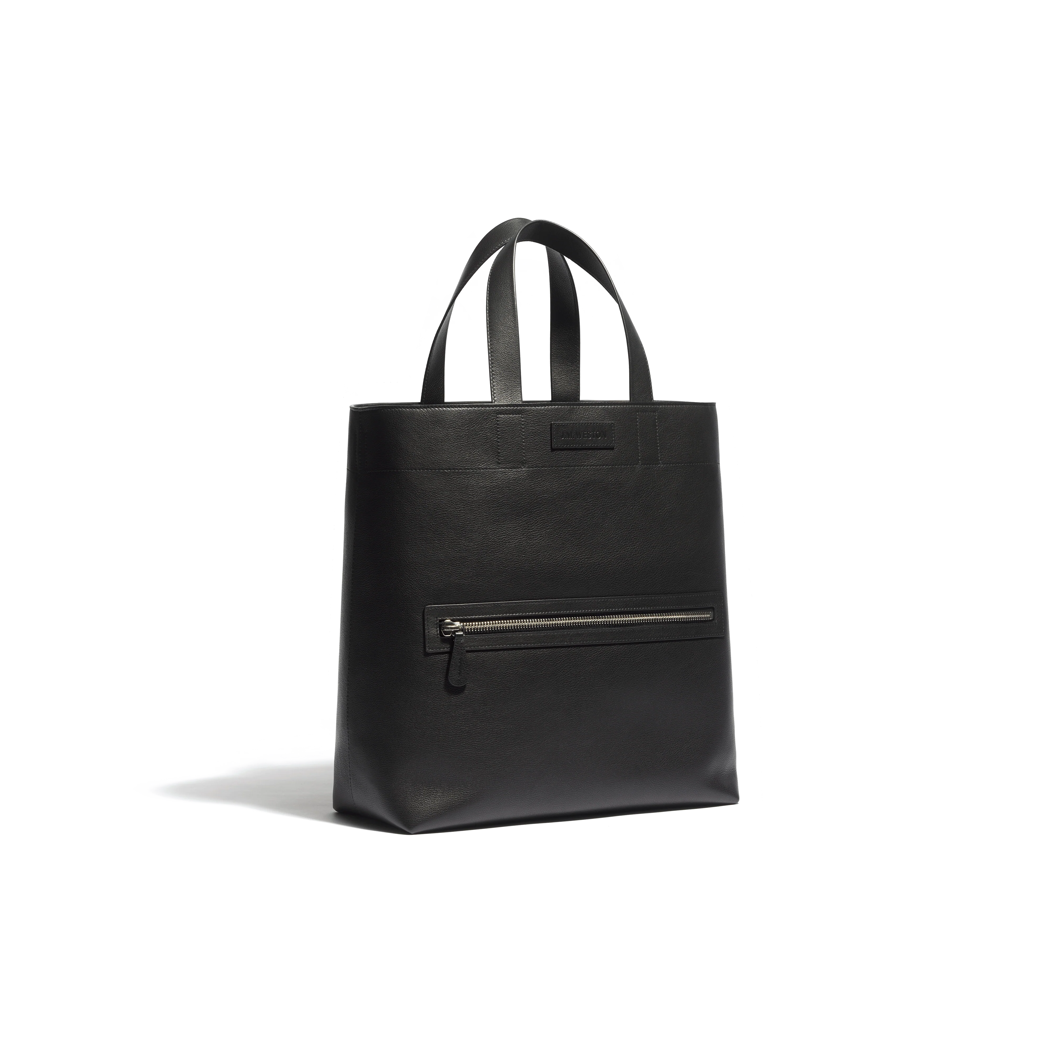 Tote Bag Walker Grand Modèle [Cuir veau lisse noir] - Image 2
