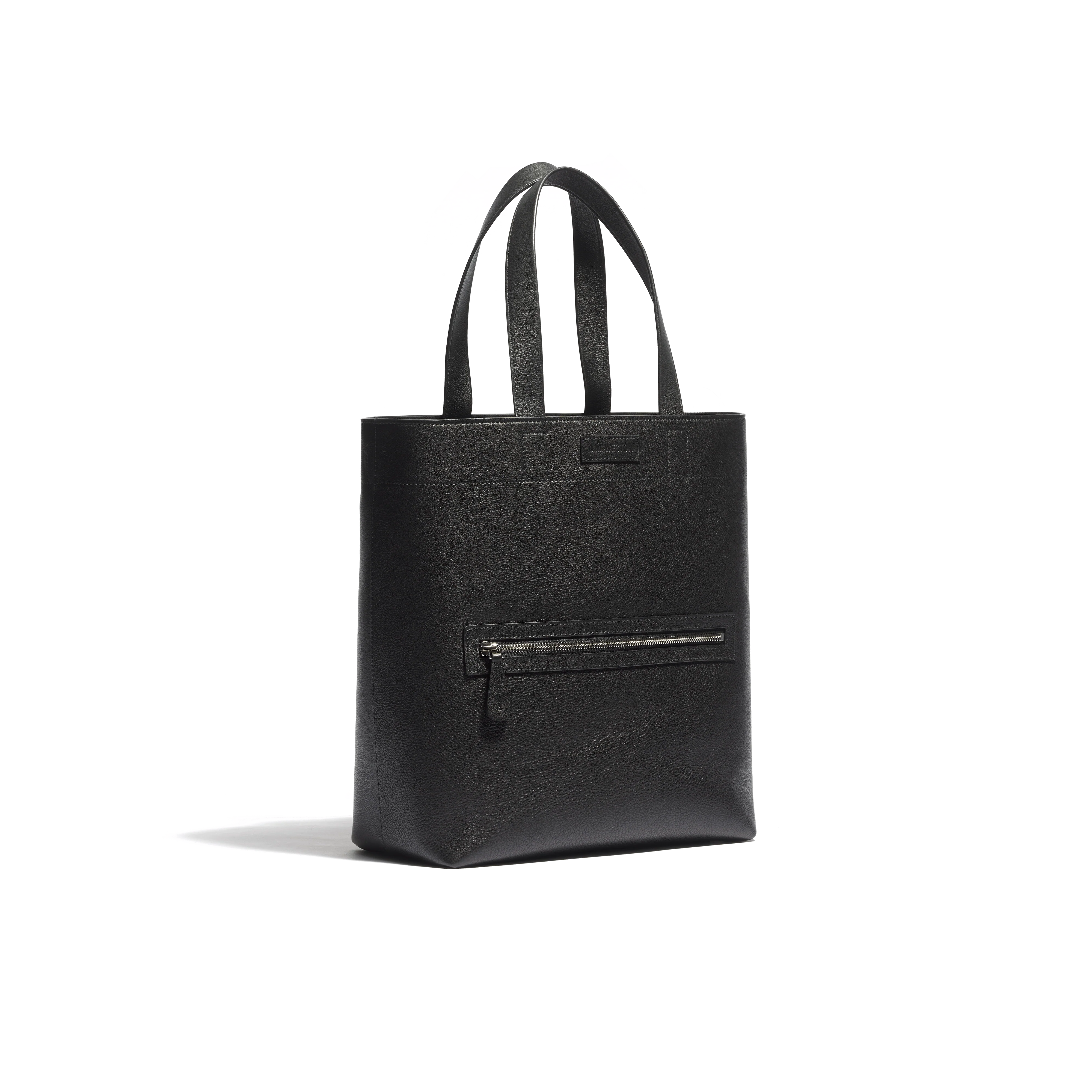 Tote Bag Walker Petit Modèle [Cuir veau lisse noir] - Image 2